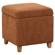 Cosette 45cm Ash Wood Ottoman, Rust