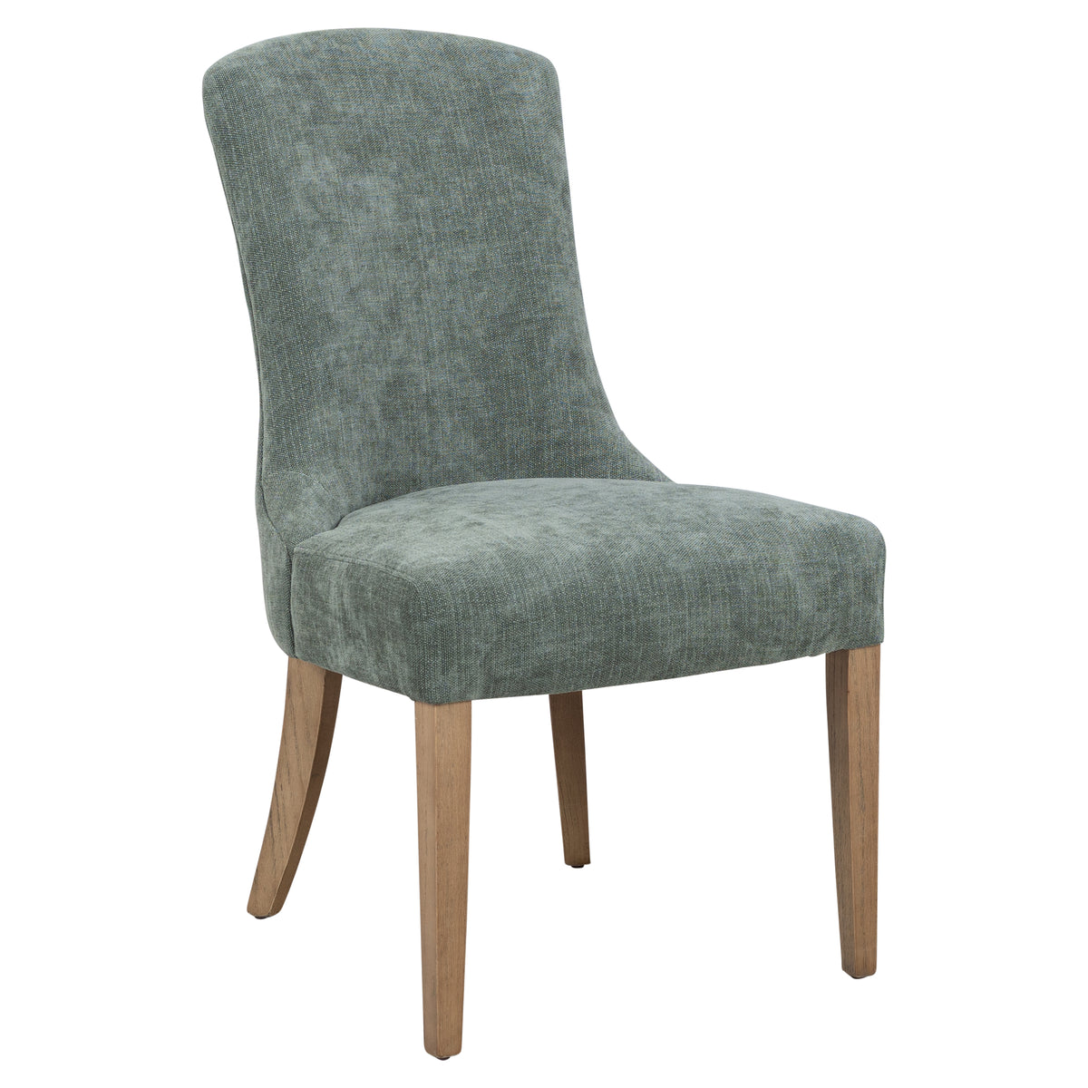 Merritt 92cm Ash Wood Dining Chair, Forest Green