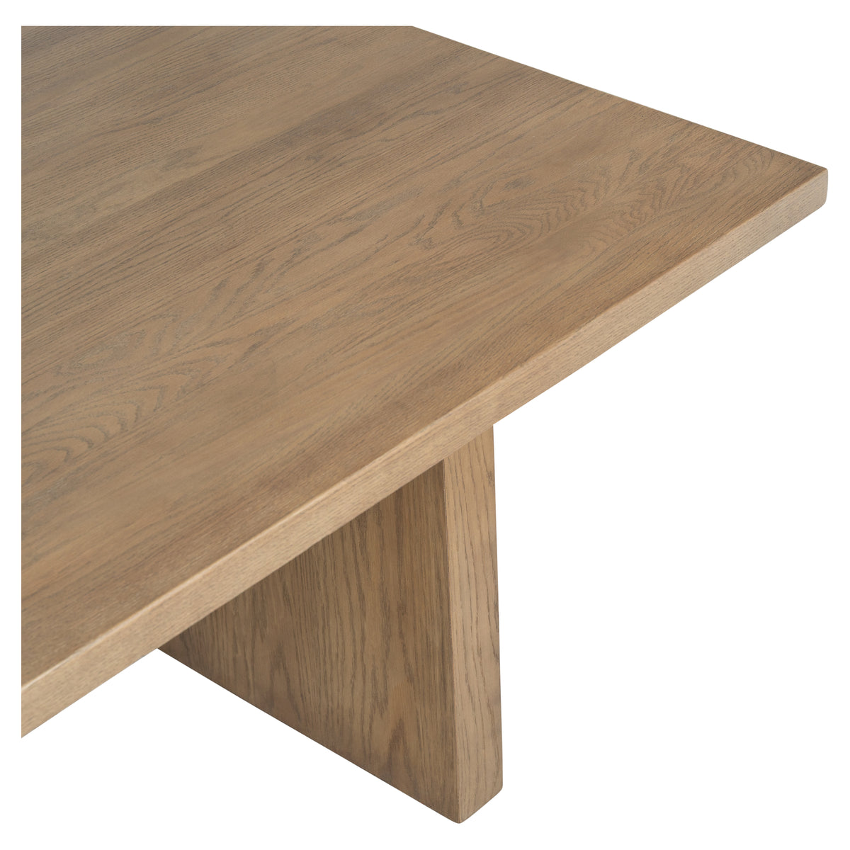 Plax 240cm Oak Dining Table, Natural