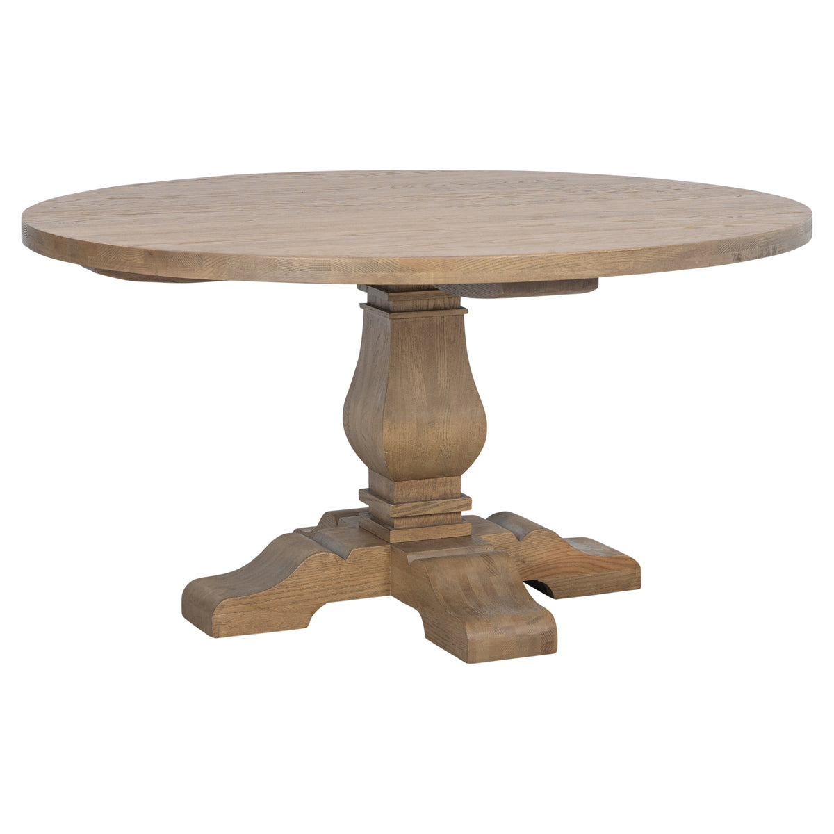 Estelle 150cm Oak Round Dining Table, Natural
