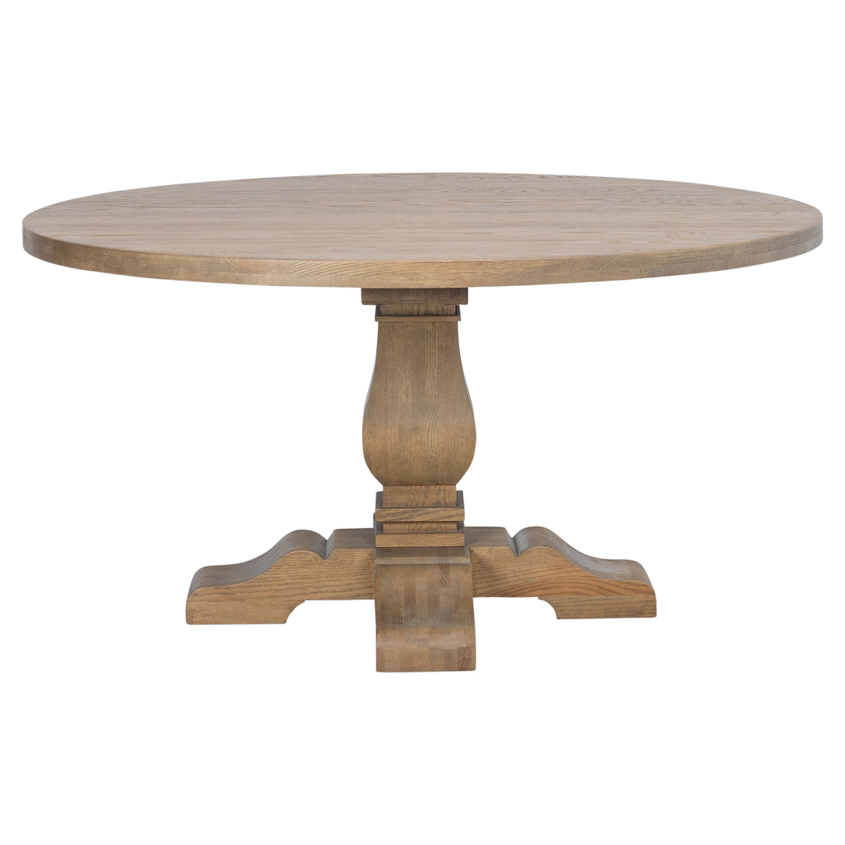 Estelle 150cm Oak Round Dining Table, Natural