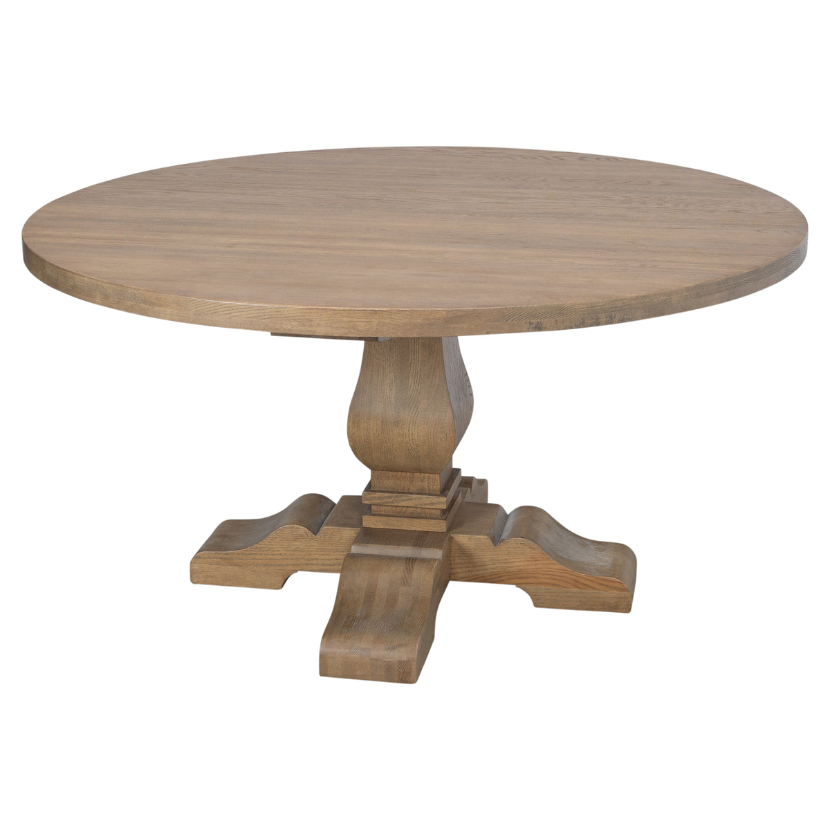 Estelle 150cm Oak Round Dining Table, Natural