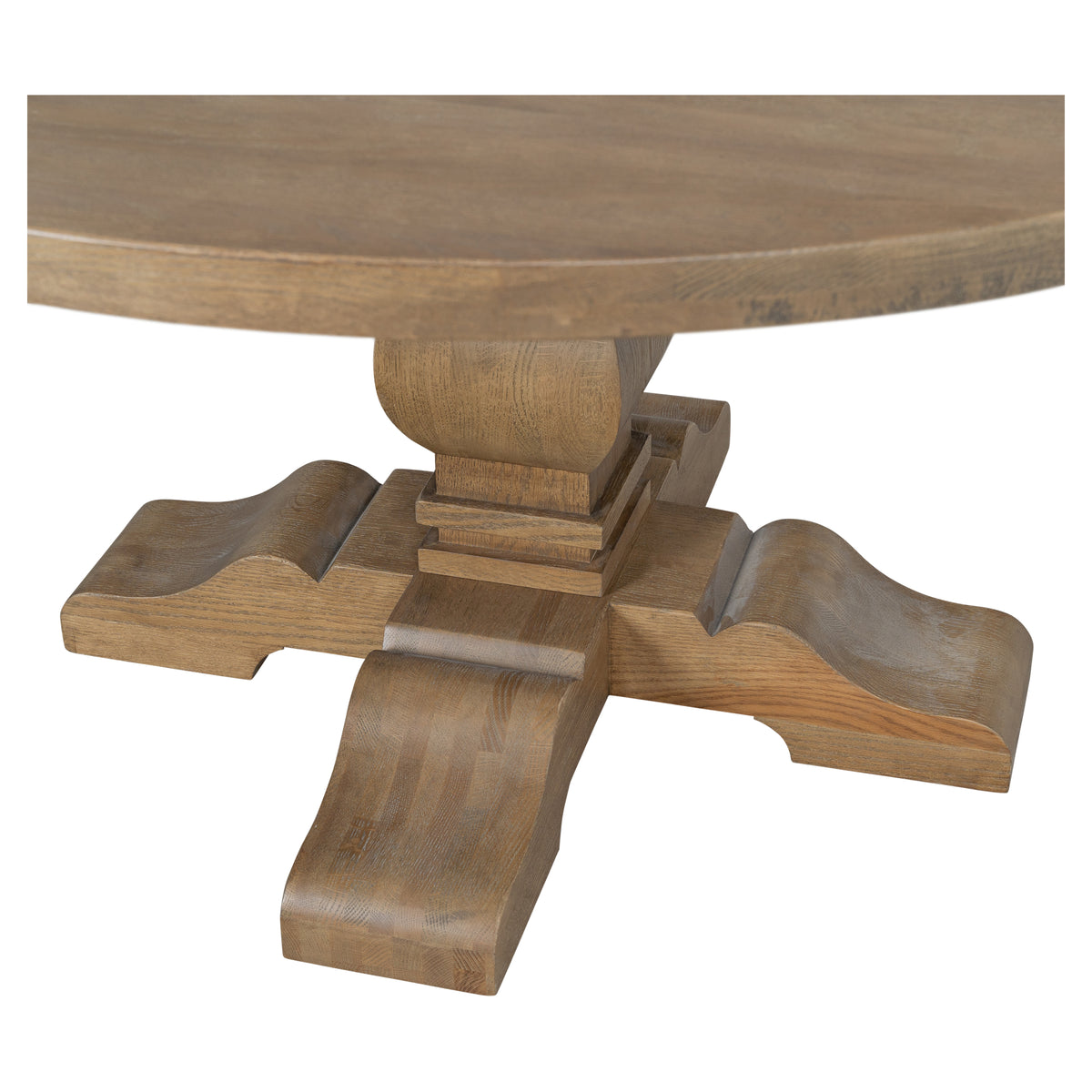 Estelle 150cm Oak Round Dining Table, Natural