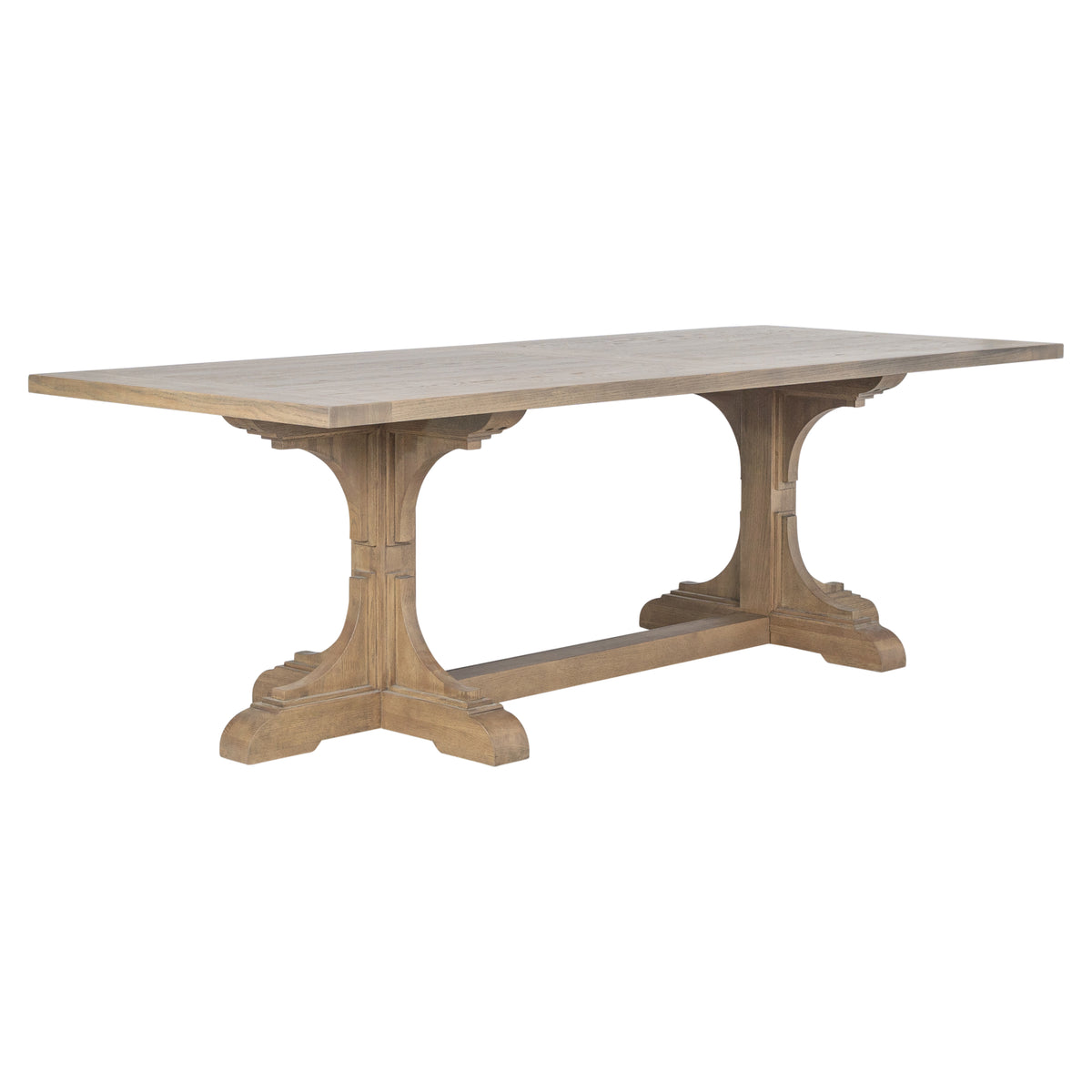 Whitfield 240cm Oak Trestle Dining Table, Natural