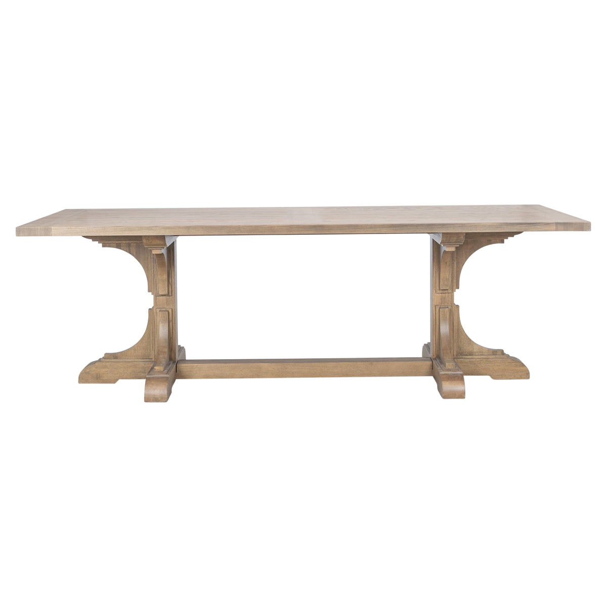 Whitfield 240cm Oak Trestle Dining Table, Natural