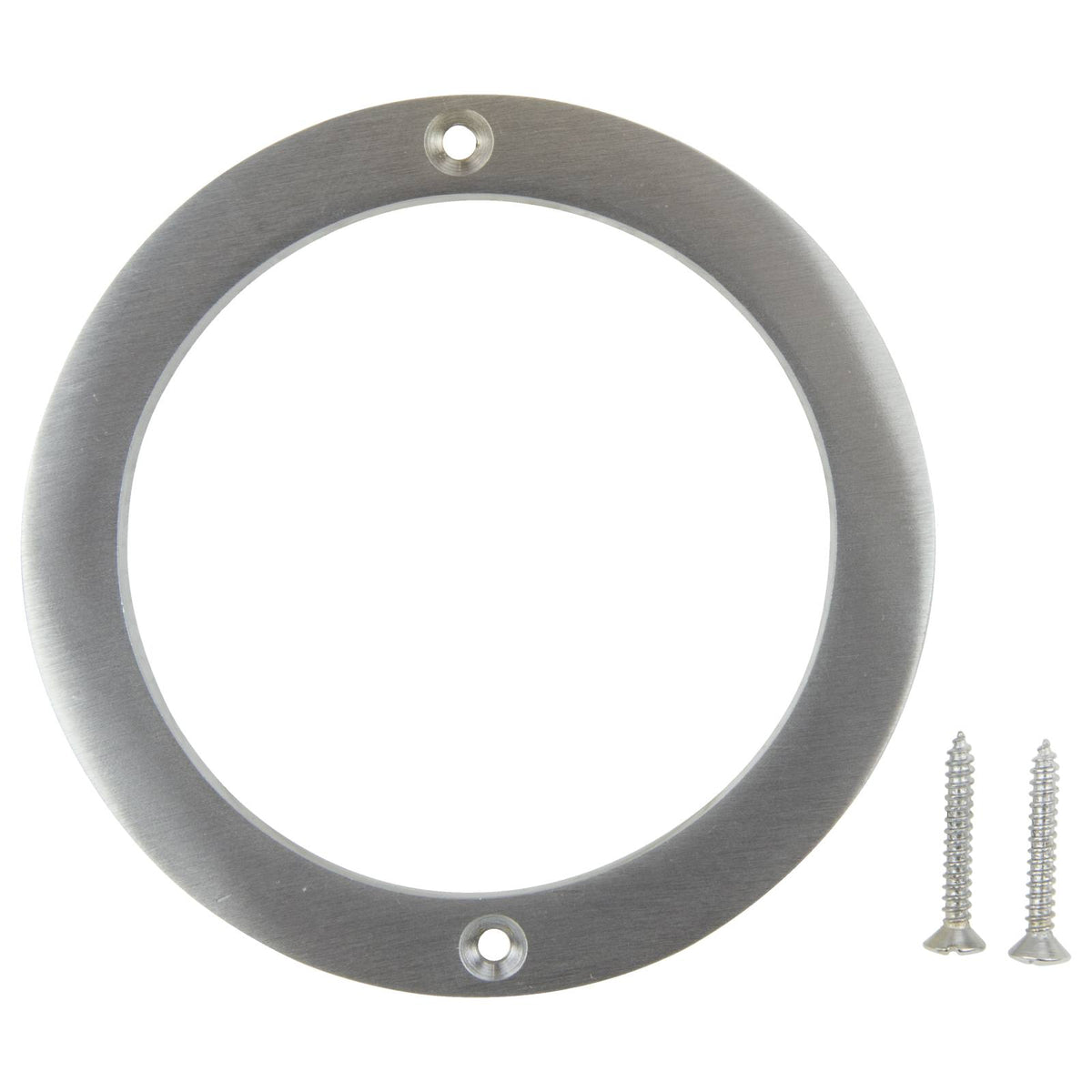 10cm Art Deco House Number '0', Satin Chrome