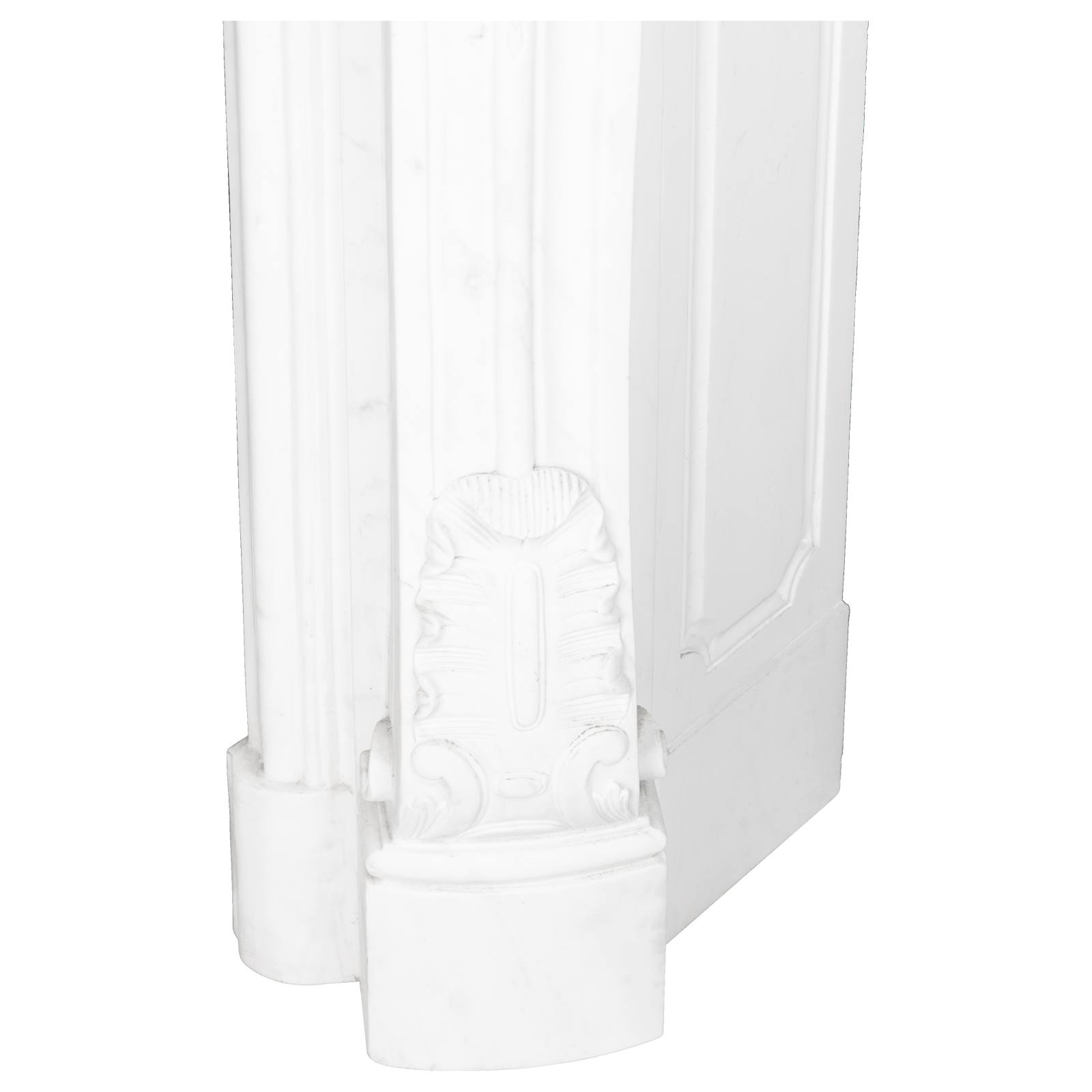 Marseilles Marble Mantel, Statuary White