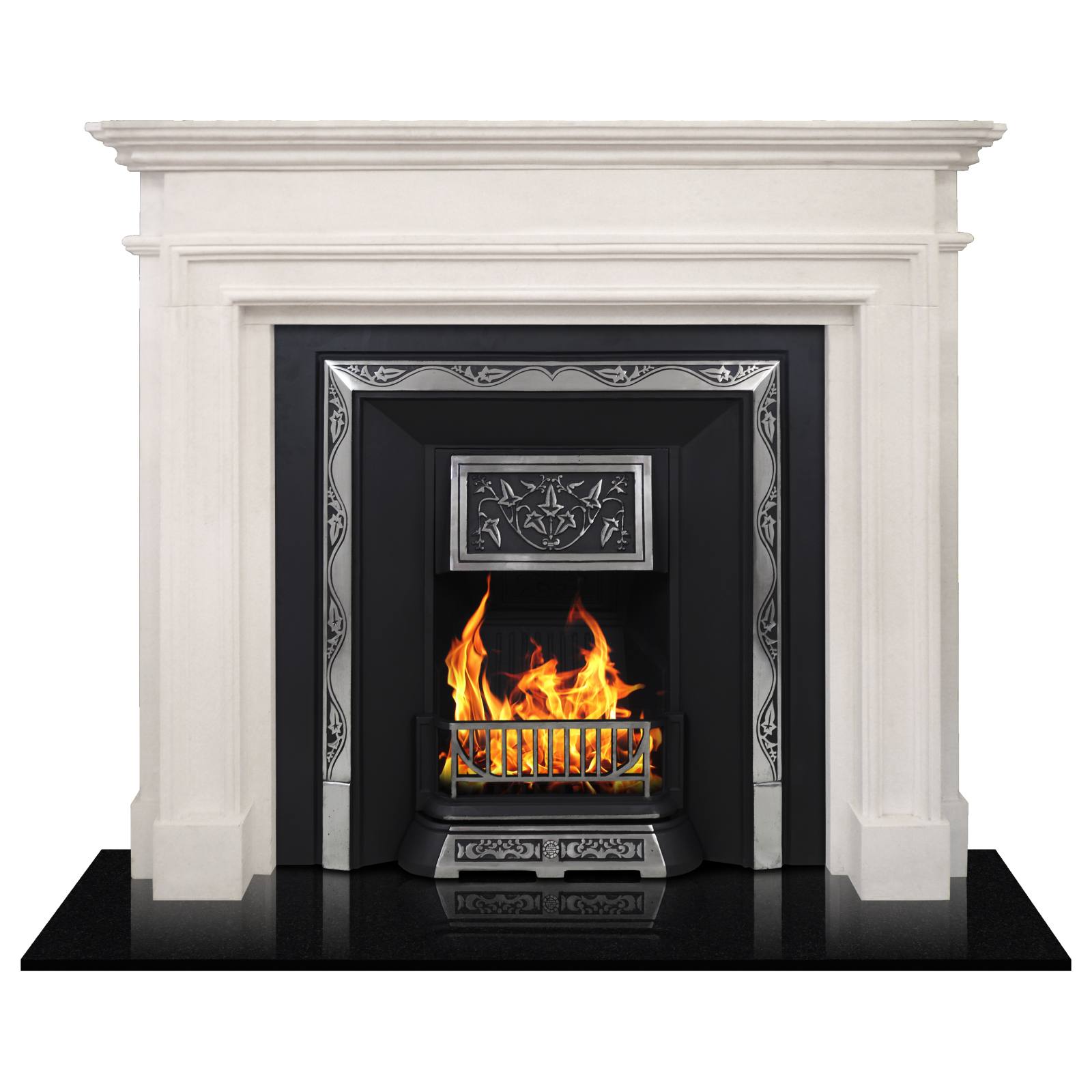 Riviera Marble Mantel, Statuary White