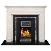 Riviera Marble Mantel, Statuary White