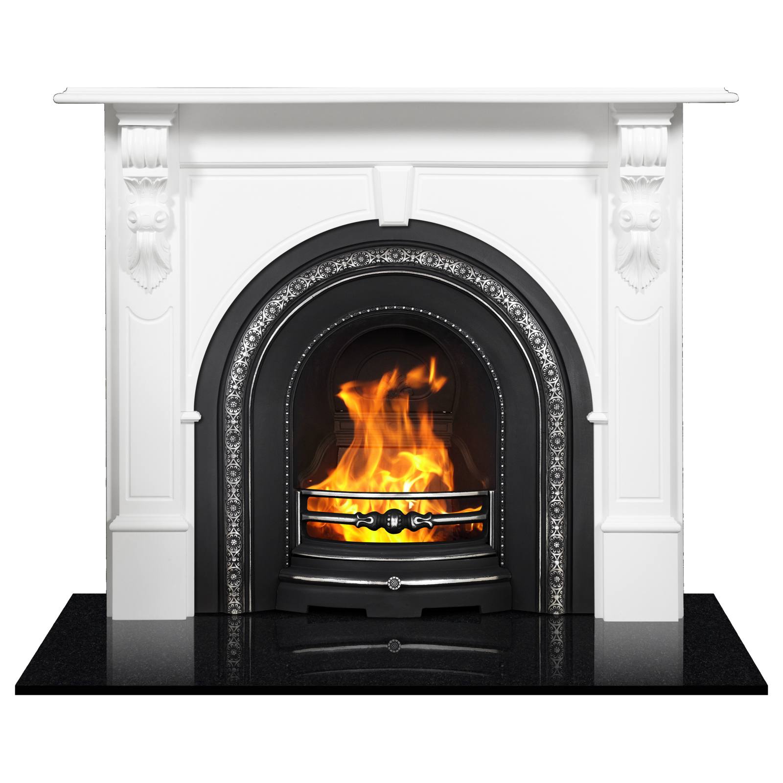 Evandale Mantel, White