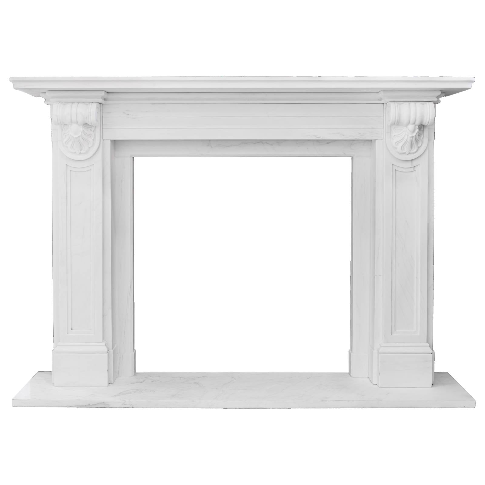 Elizabeth Marble Mantel, Statuary White
