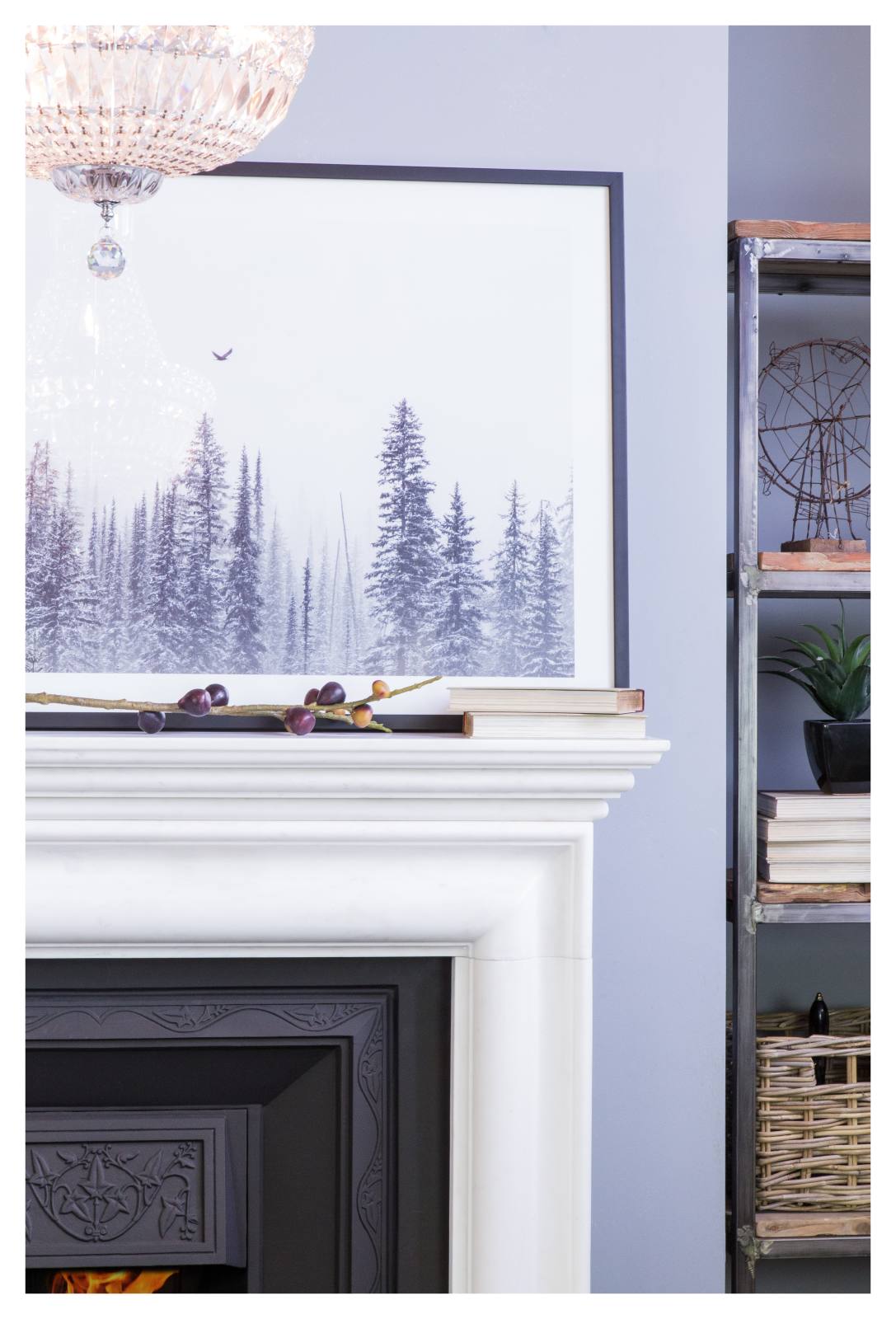 Chloe Marble Mantel, Statuary White