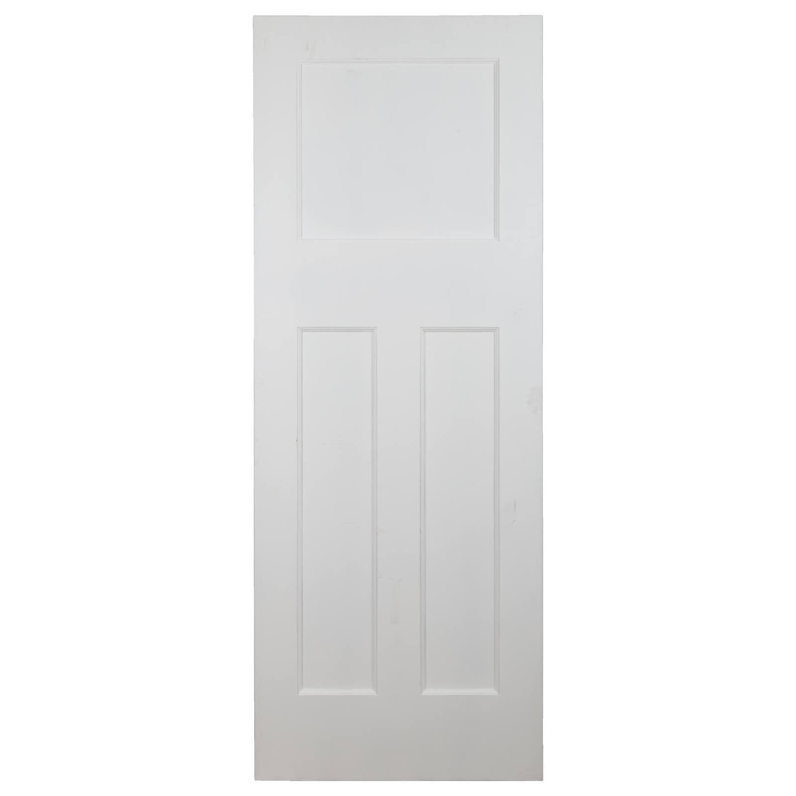 Edwardian Internal 3 Panel 77cm Door, MDF White