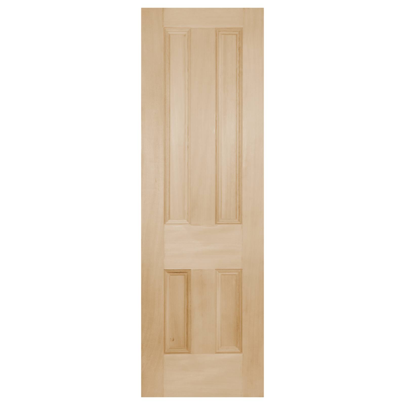 Nicholson Internal 4 Panel 62cm Door, Raw Hemlock
