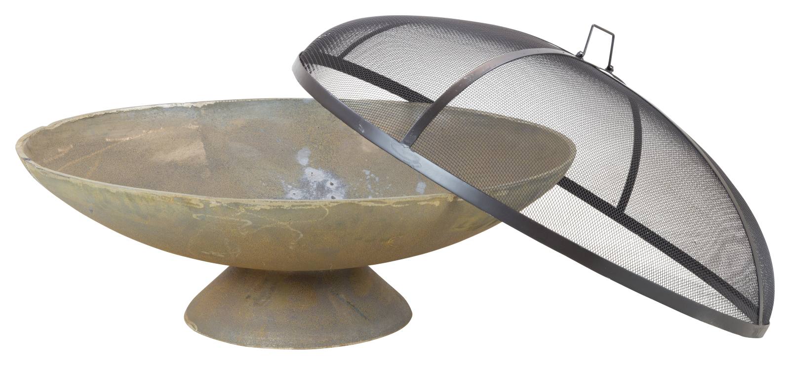 Atlas 78cm Cast Iron Fire Pit, Rust