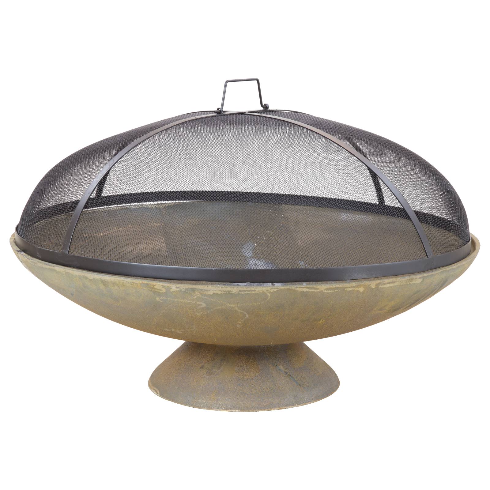 Atlas 78cm Cast Iron Fire Pit, Rust