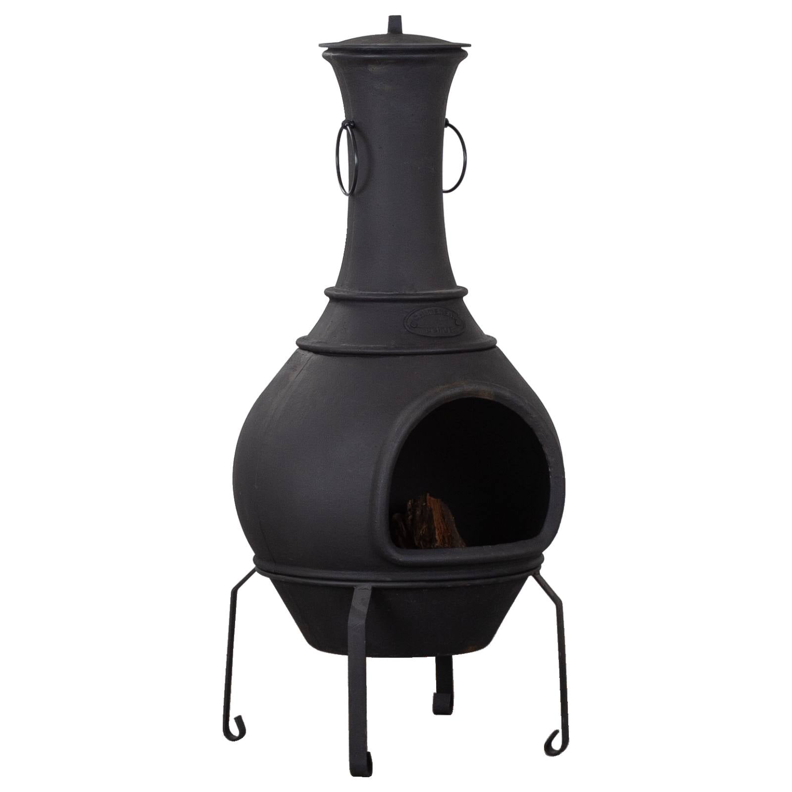 Argon Cast Iron Chiminea, Black