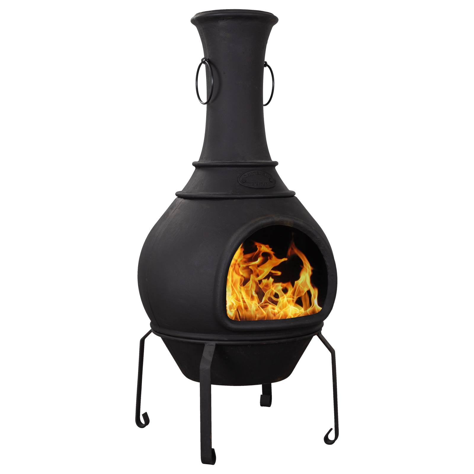 Argon Cast Iron Chiminea, Black