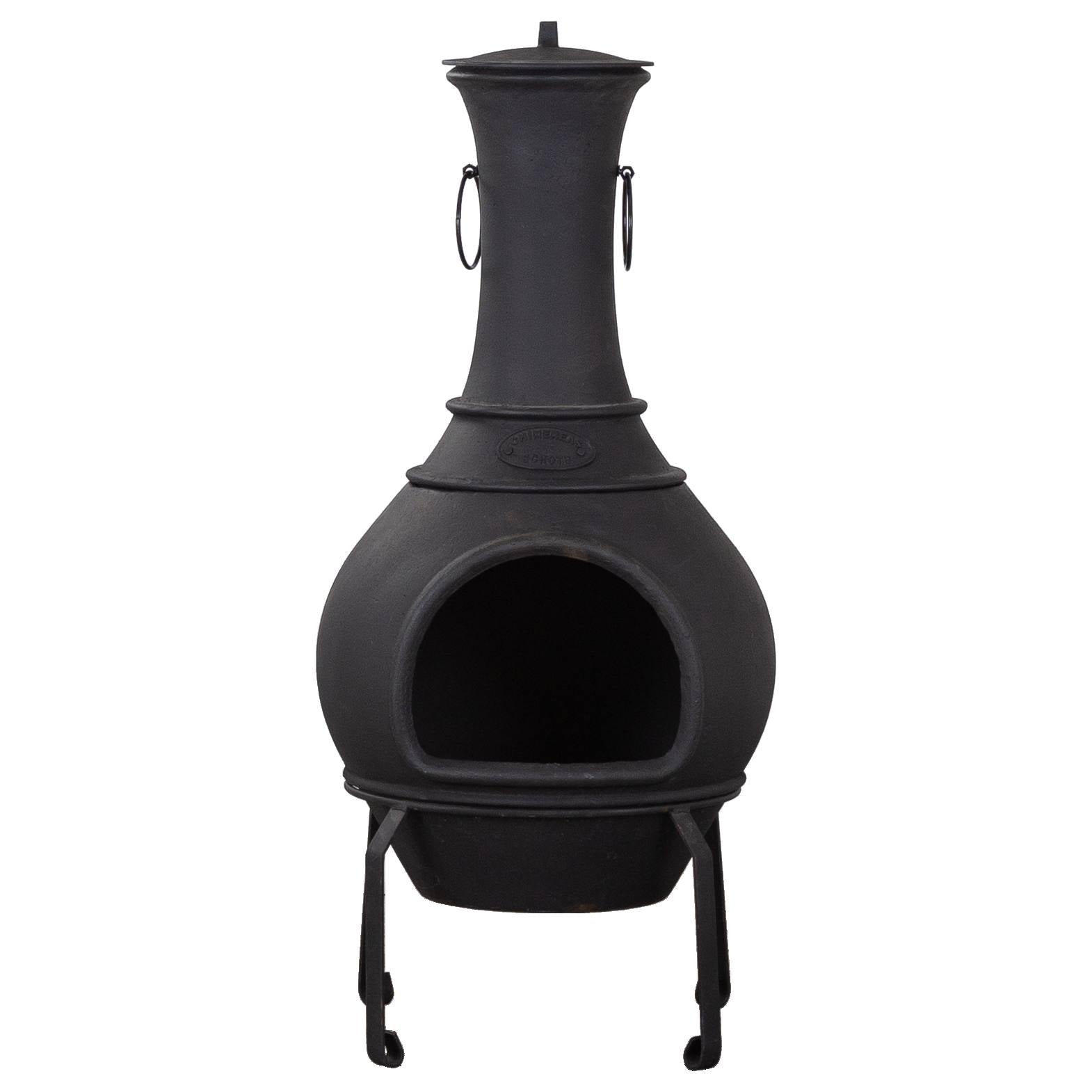 Argon Cast Iron Chiminea, Black
