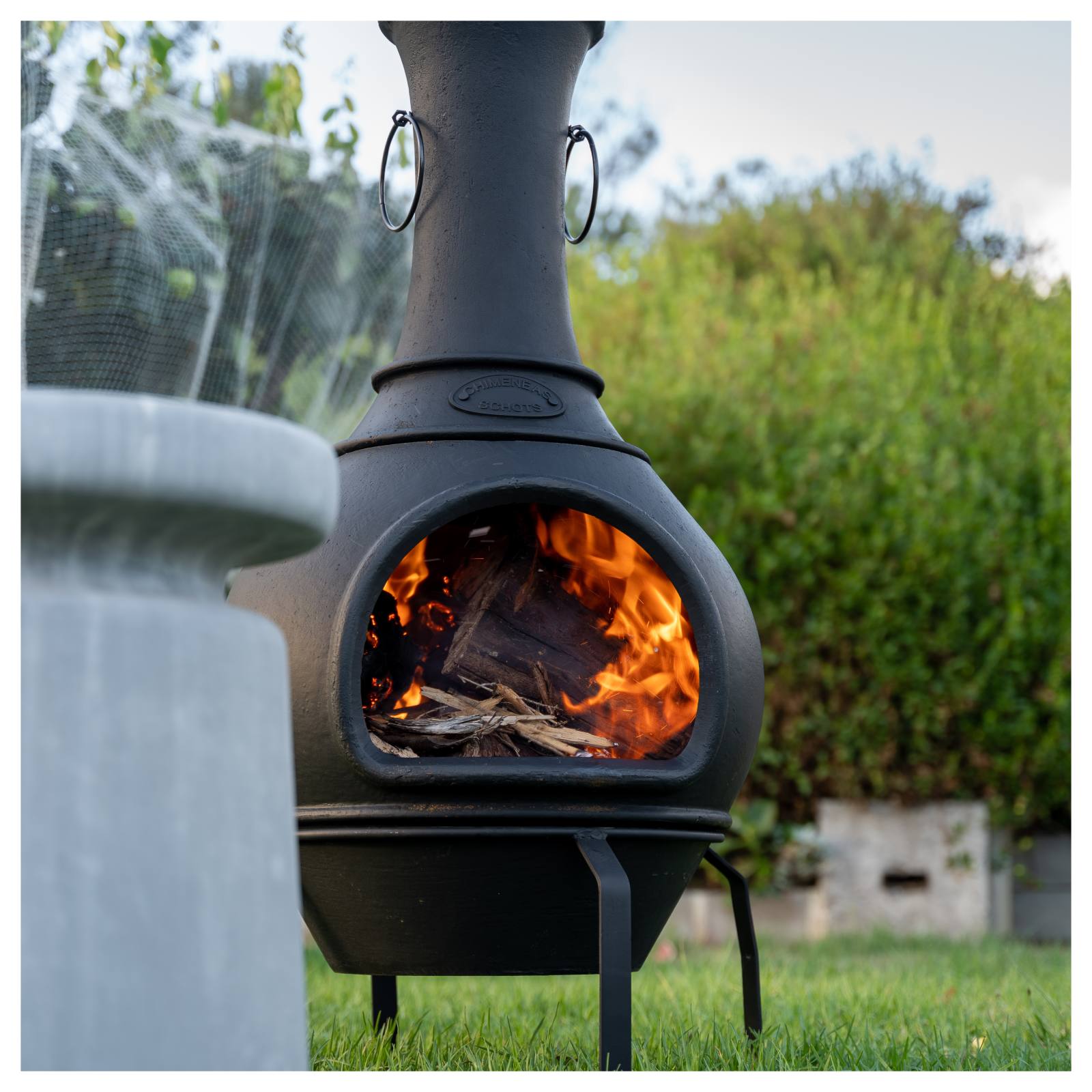 Argon Cast Iron Chiminea, Black