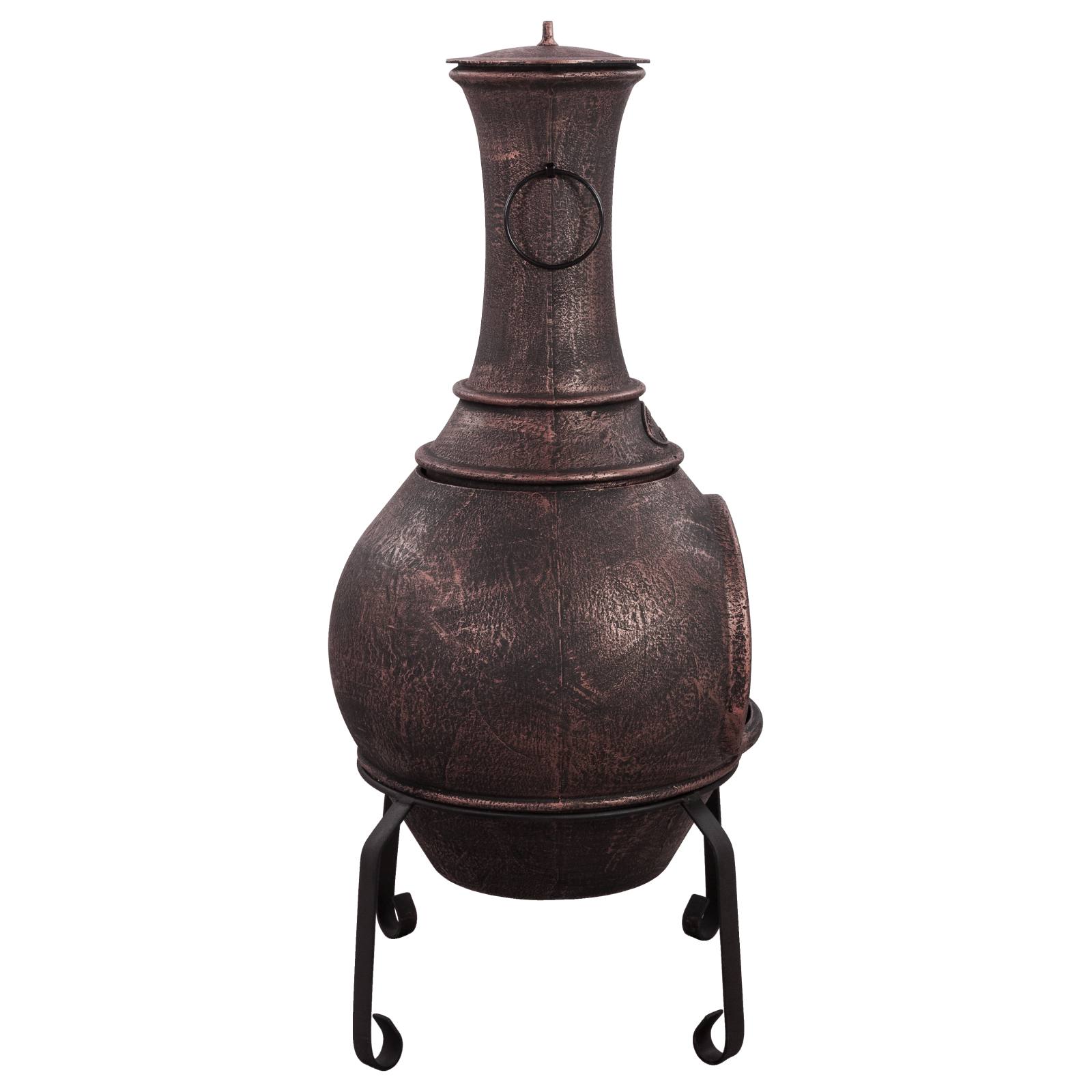 Argon Cast Iron Chiminea, Antique Copper