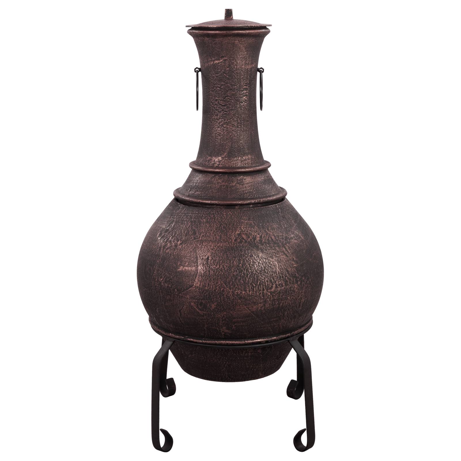 Argon Cast Iron Chiminea, Antique Copper
