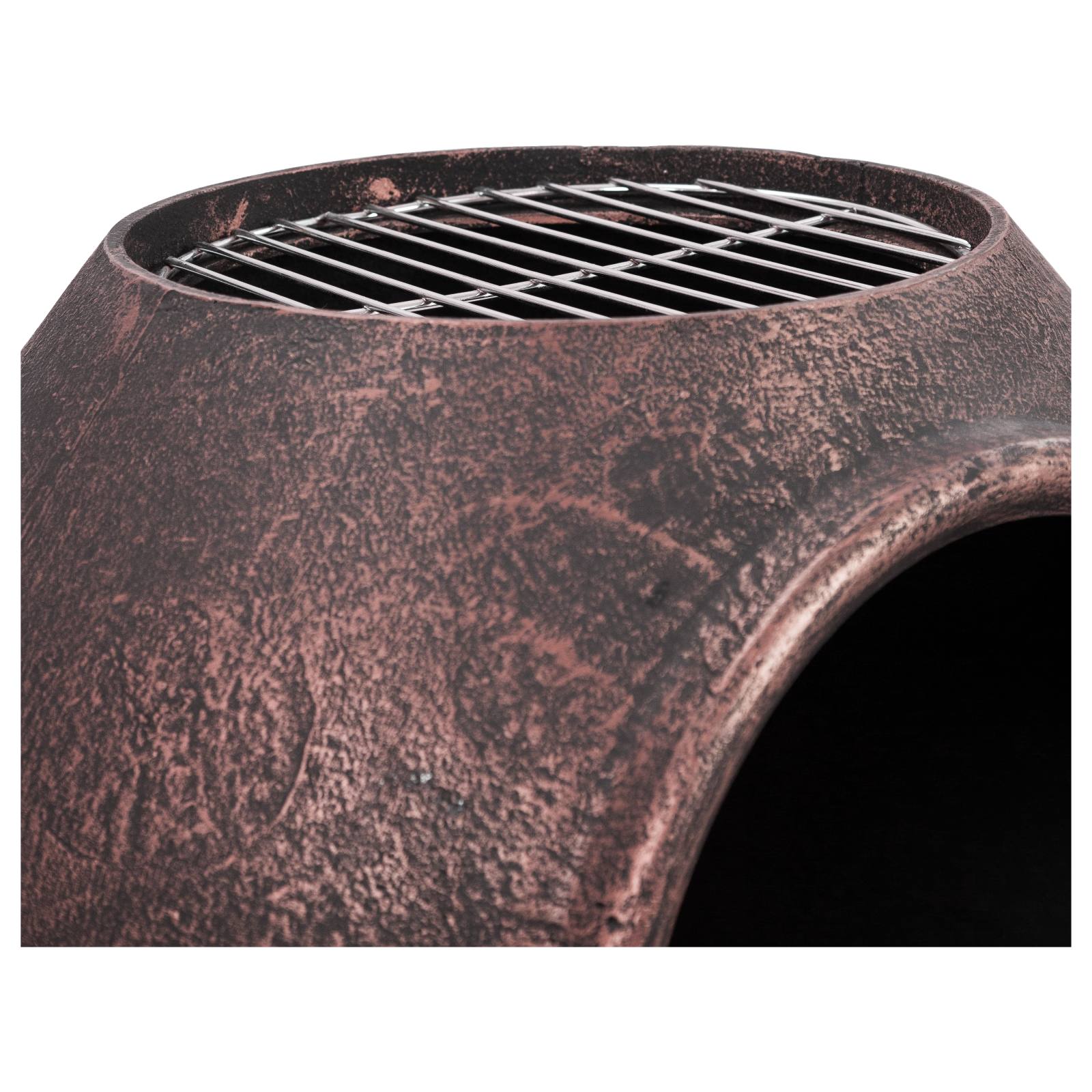 Argon Cast Iron Chiminea, Antique Copper