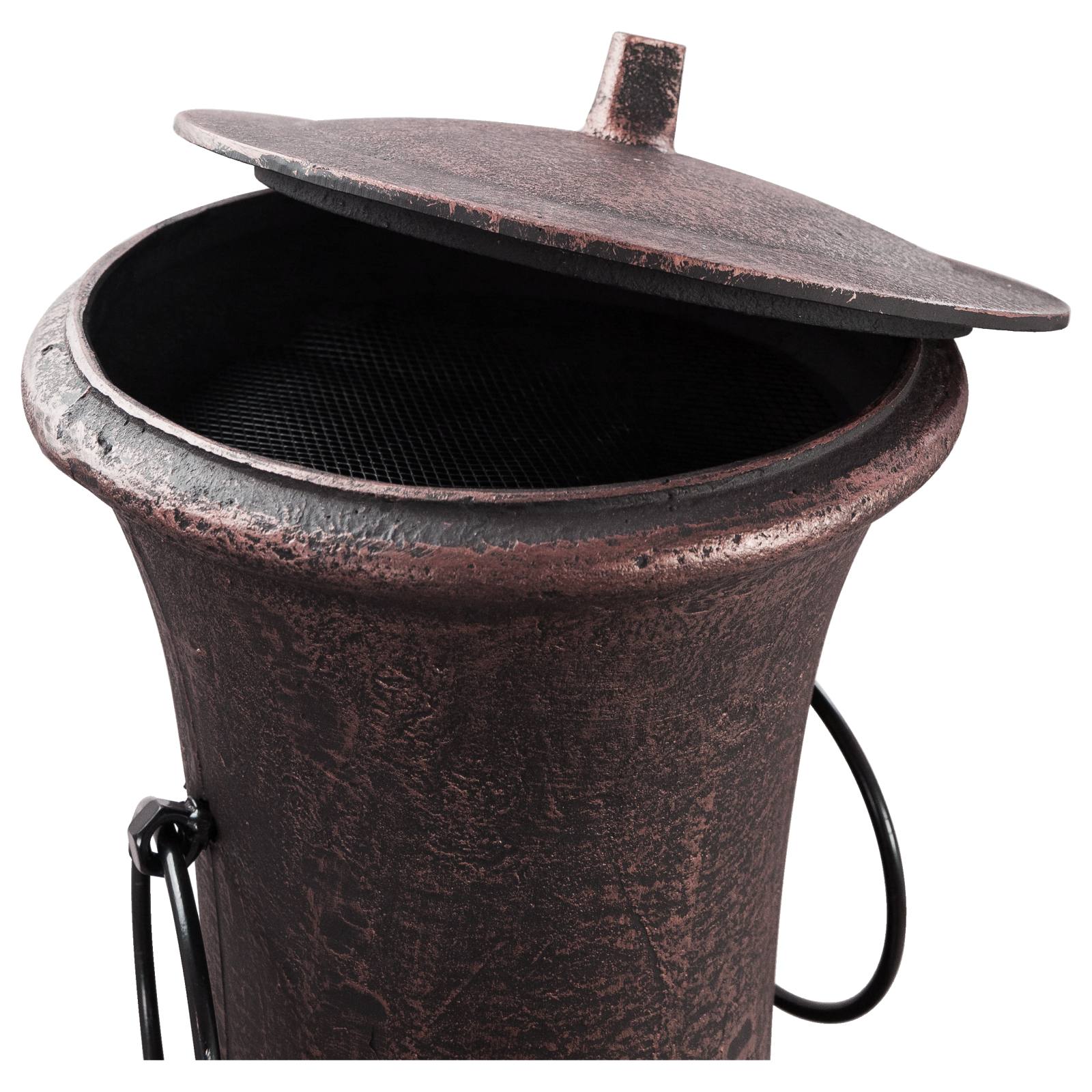 Argon Cast Iron Chiminea, Antique Copper