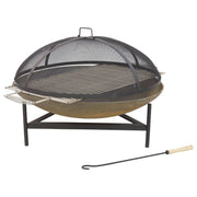 Large Spartacus Cast Iron Fire Pit, Rust Finish