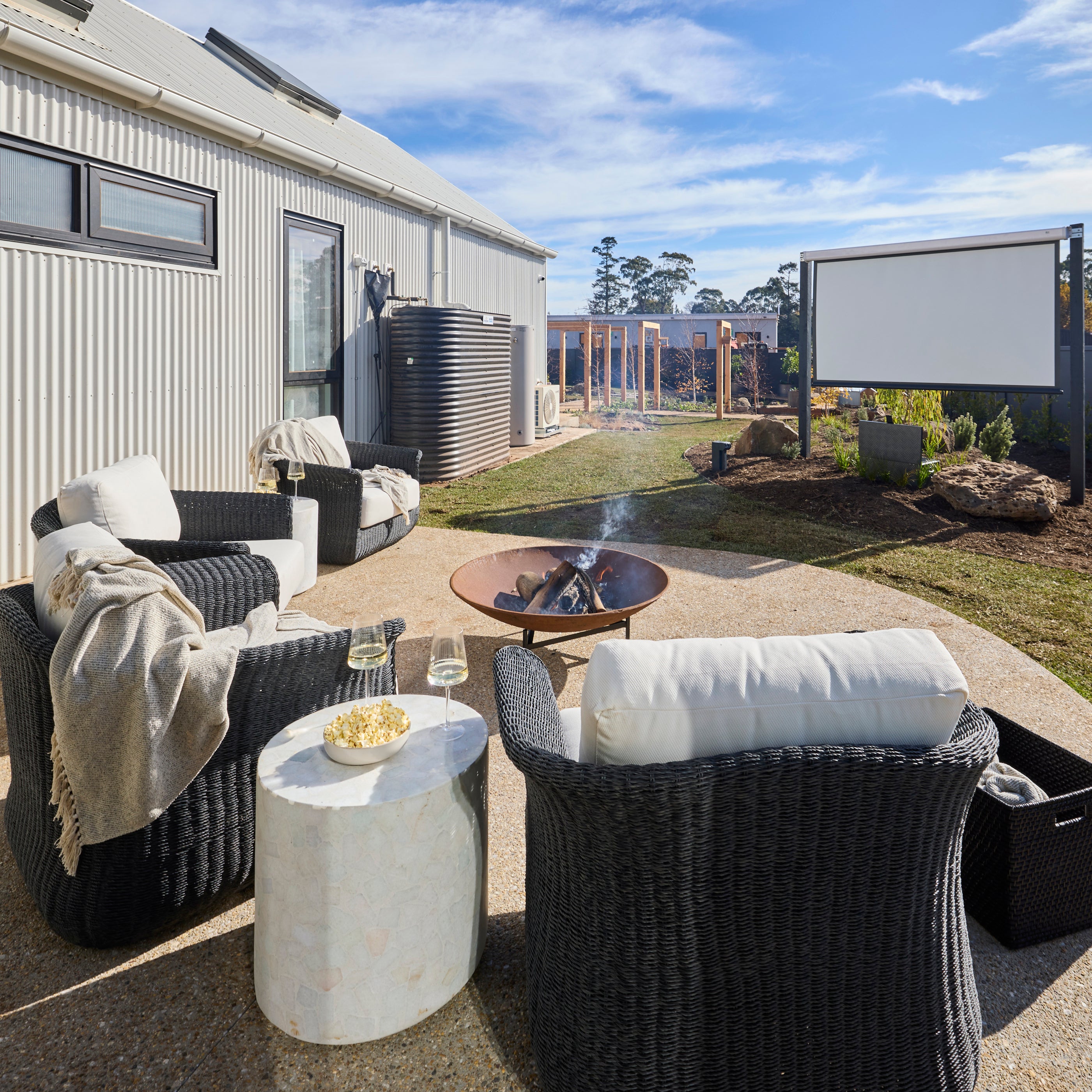 Large Spartacus Cast Iron Fire Pit, Rust Finish