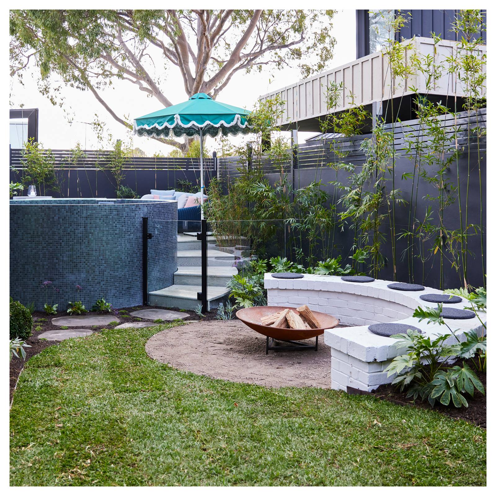 Large Spartacus Cast Iron Fire Pit, Rust Finish