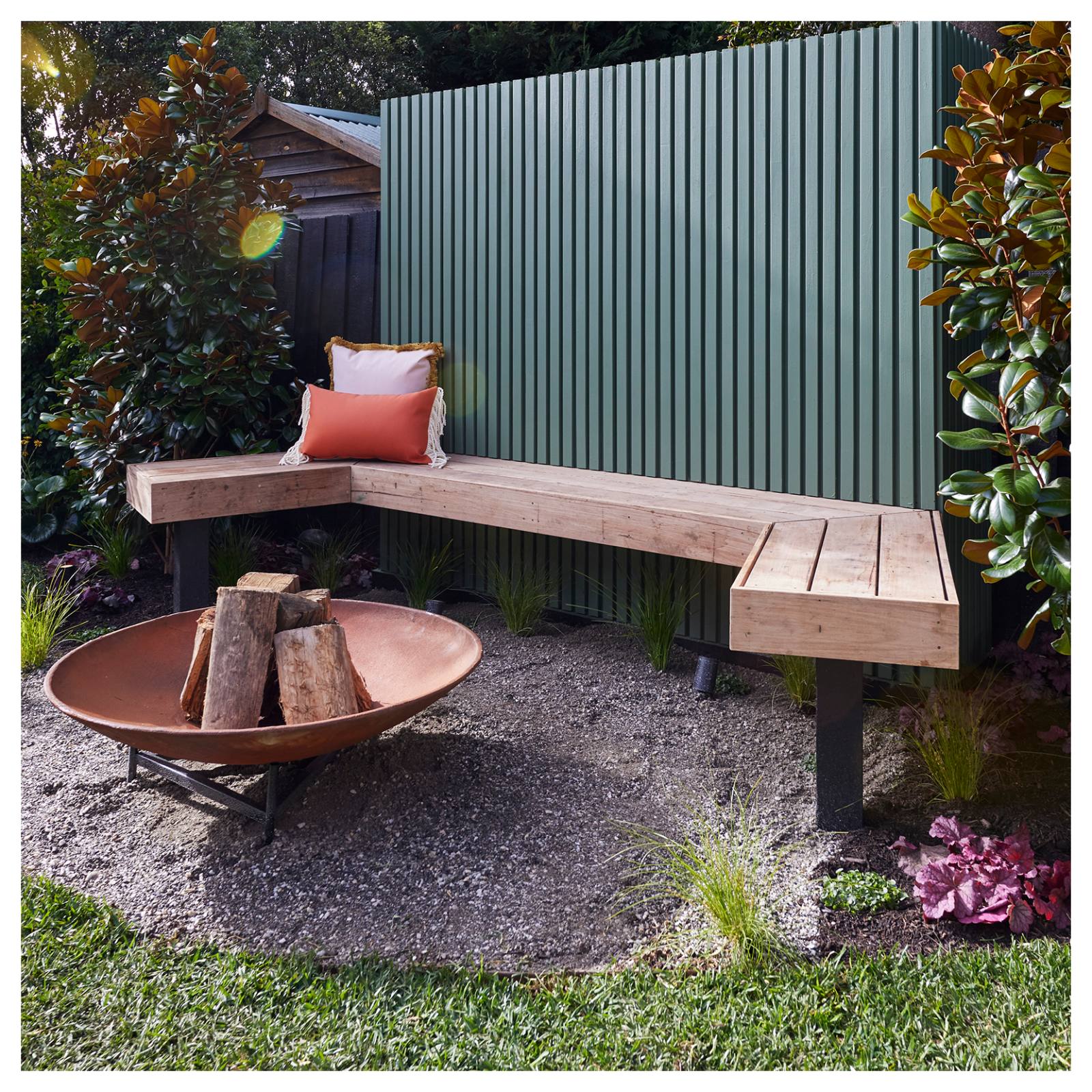 Large Spartacus Cast Iron Fire Pit, Rust Finish