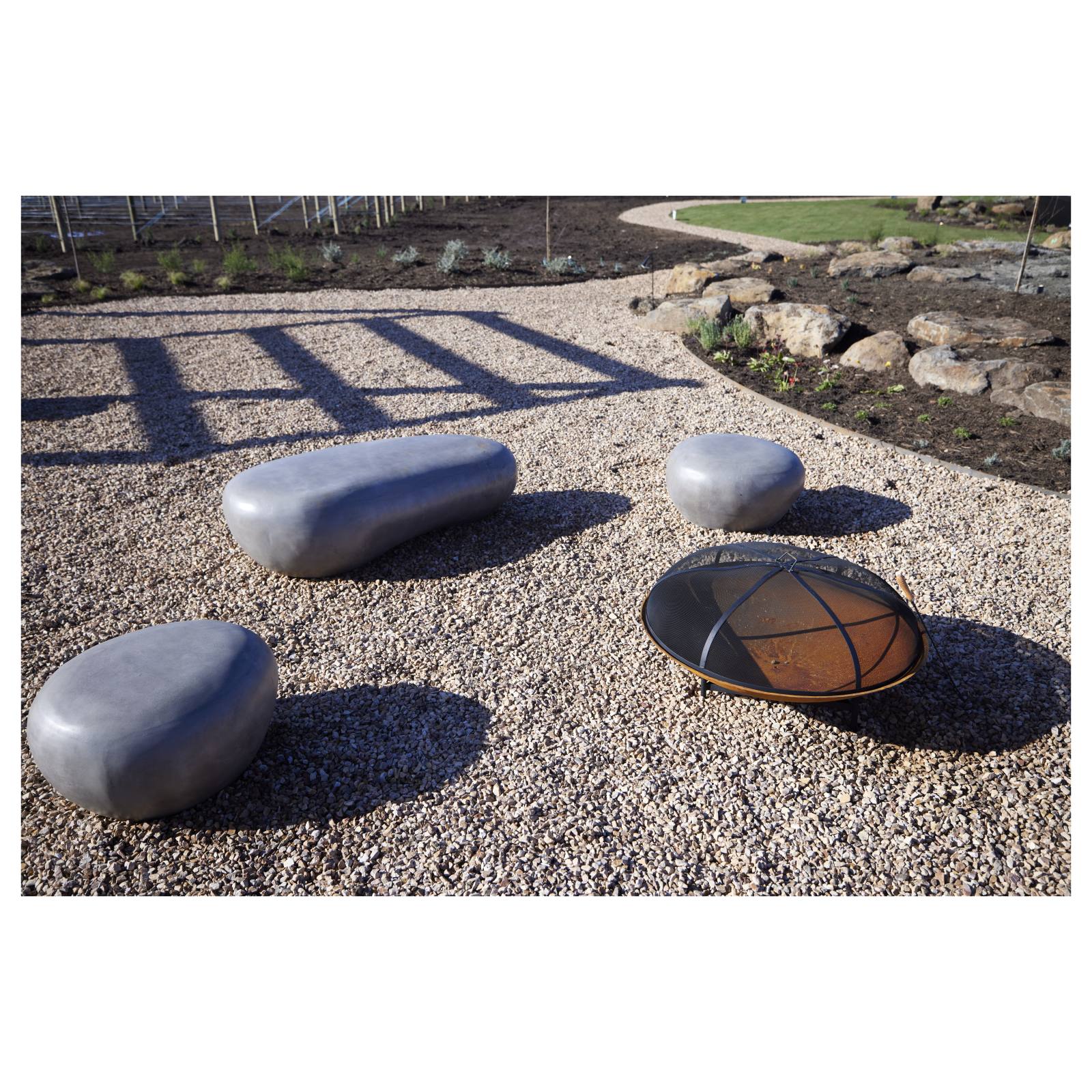 Large Spartacus Cast Iron Fire Pit, Rust Finish