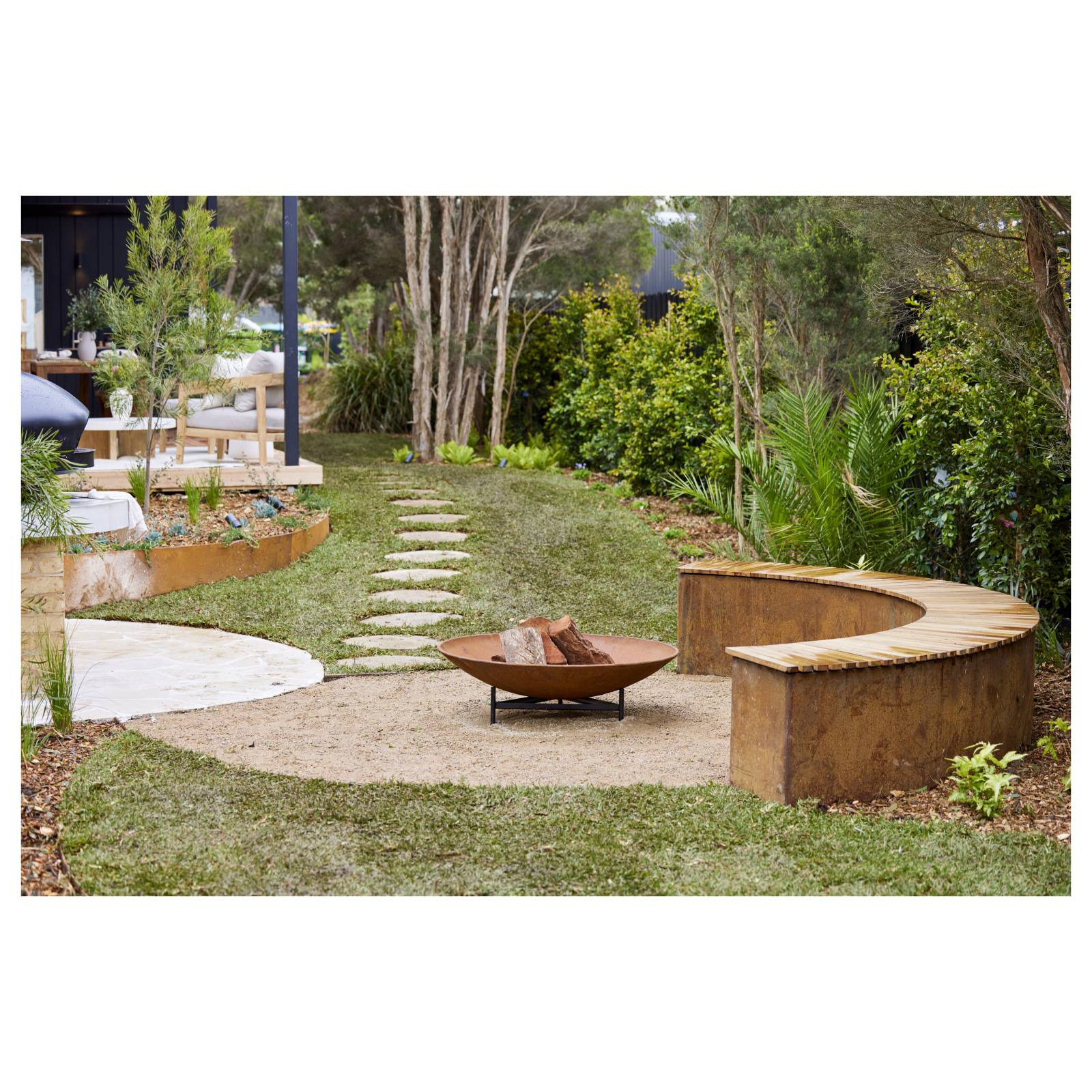 Large Spartacus Cast Iron Fire Pit, Rust Finish