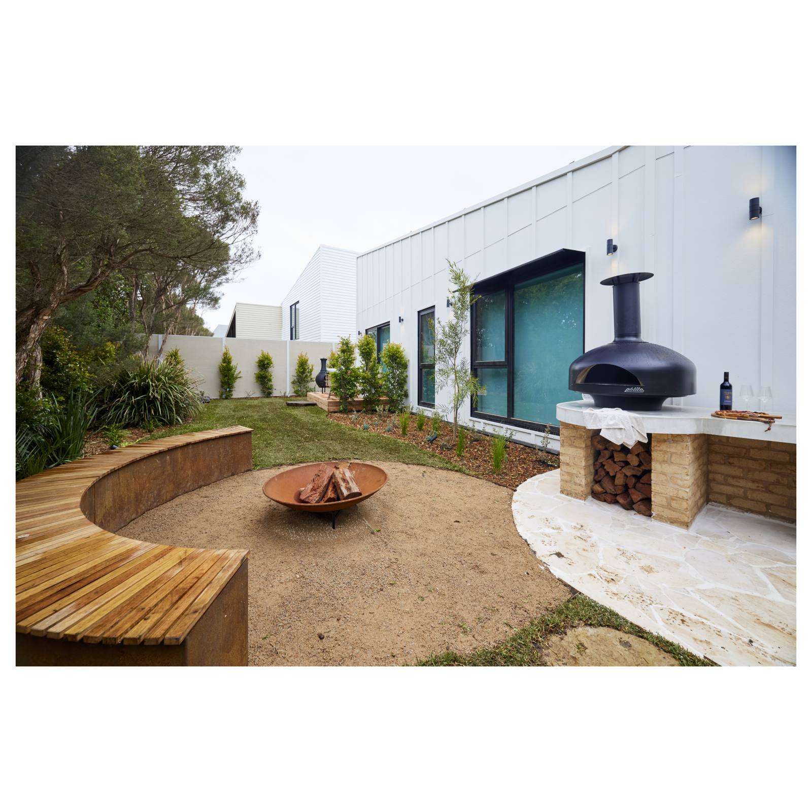 Large Spartacus Cast Iron Fire Pit, Rust Finish