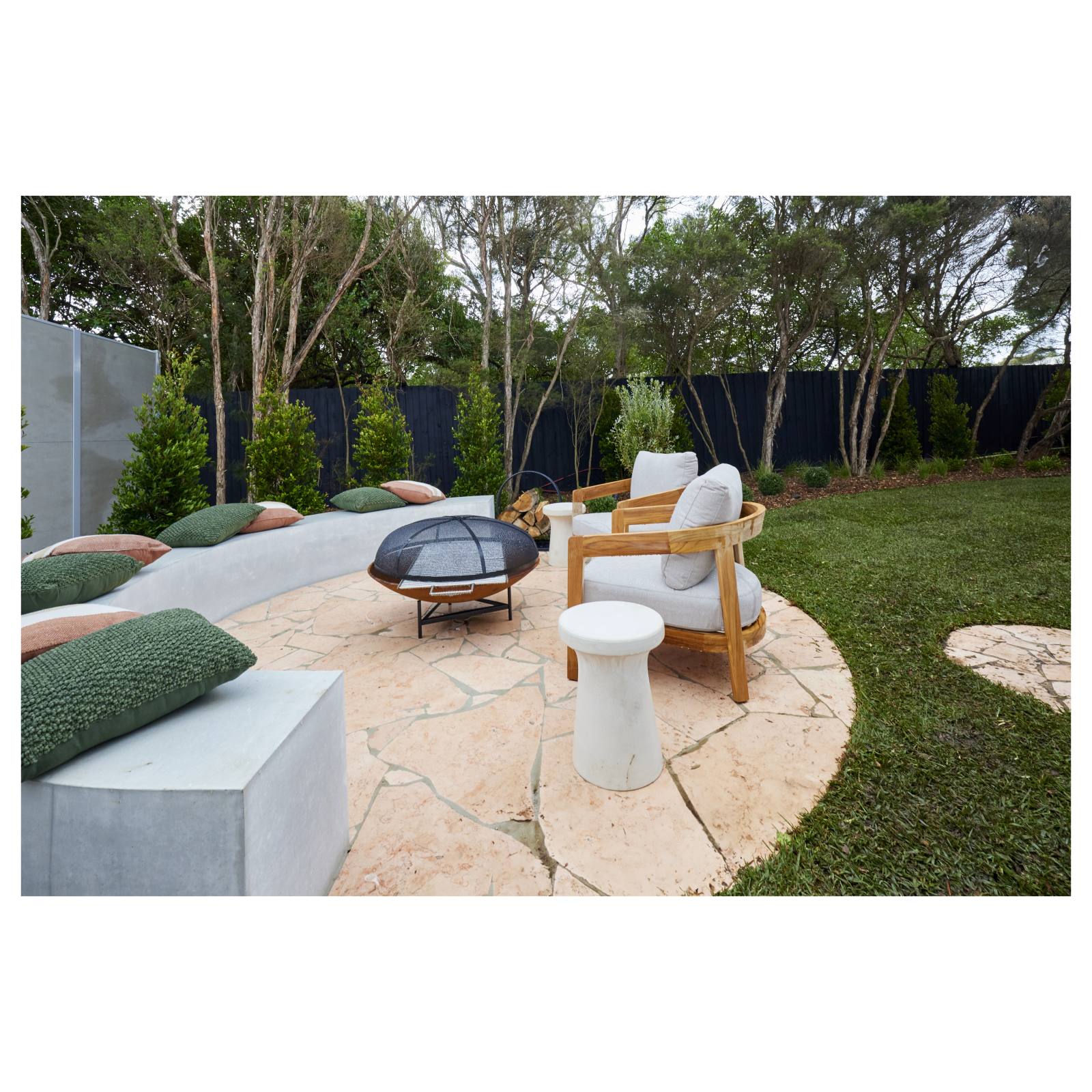 Large Spartacus Cast Iron Fire Pit, Rust Finish