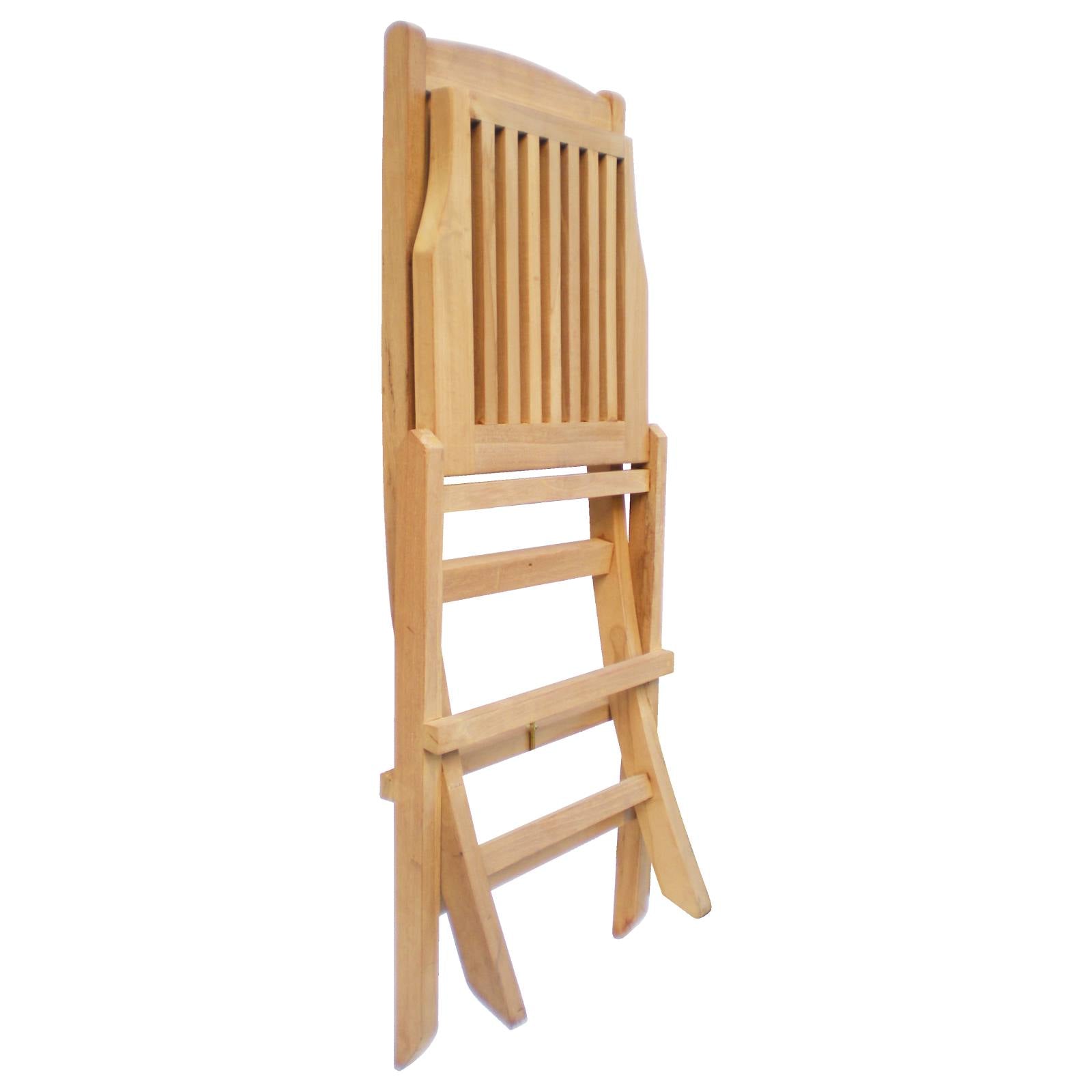Java Asi Teak Folding Chair, Natural