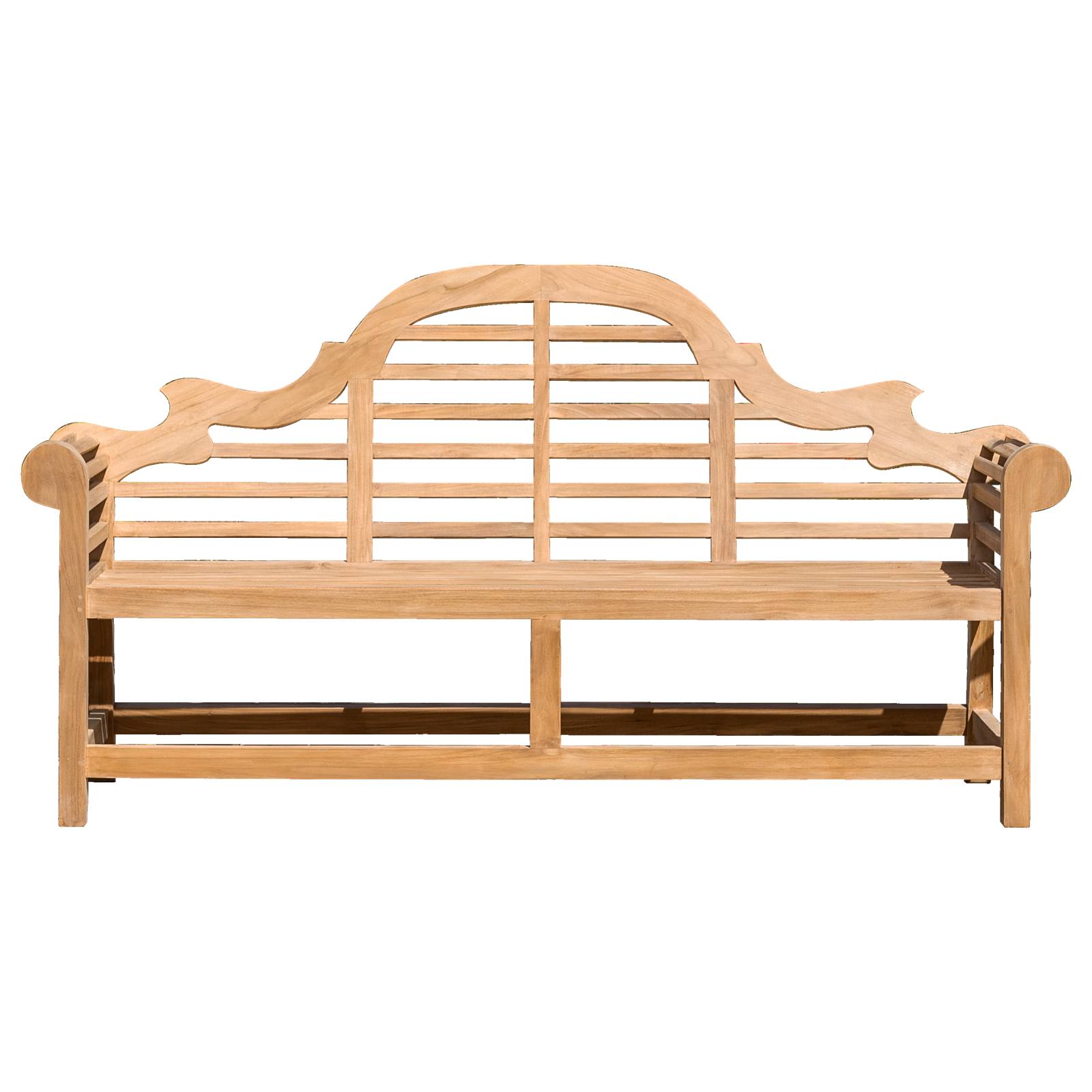 Marlboro Teak Garden Bench (Fully Assembled), Raw
