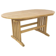 Auckland Extendable Teak Umbrella Table Natural