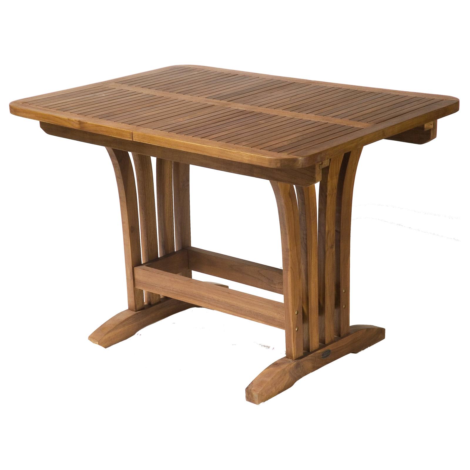 Mini Landsort Extendable Teak Dining Table, Natural