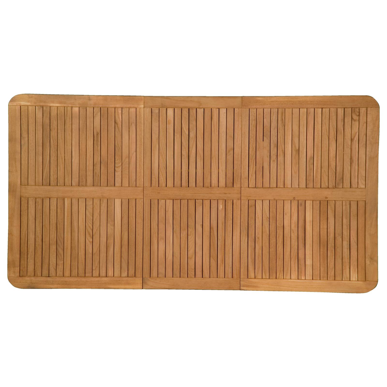 Mini Landsort Extendable Teak Dining Table, Natural