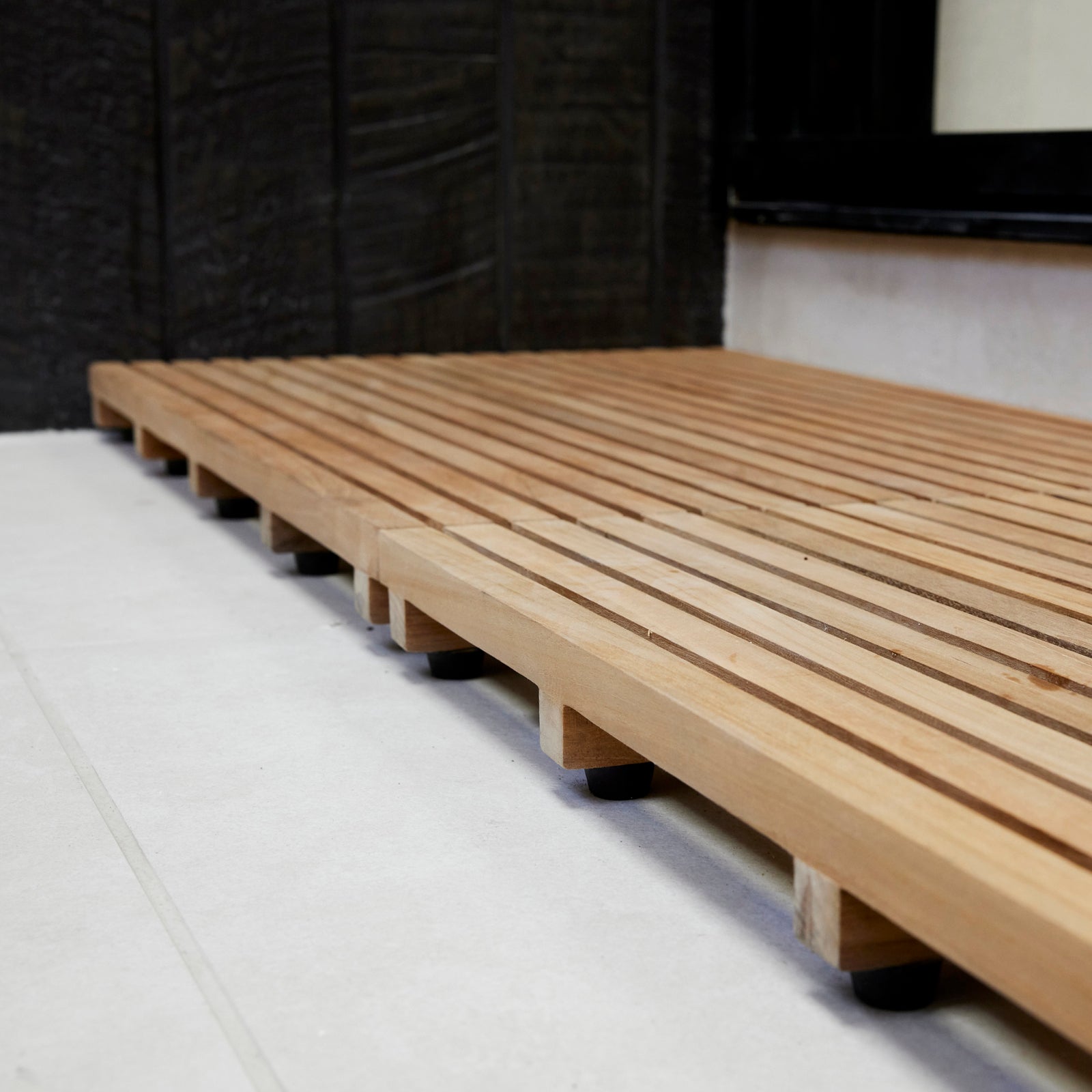 Teak 65x45cm Bath Mat, Natural