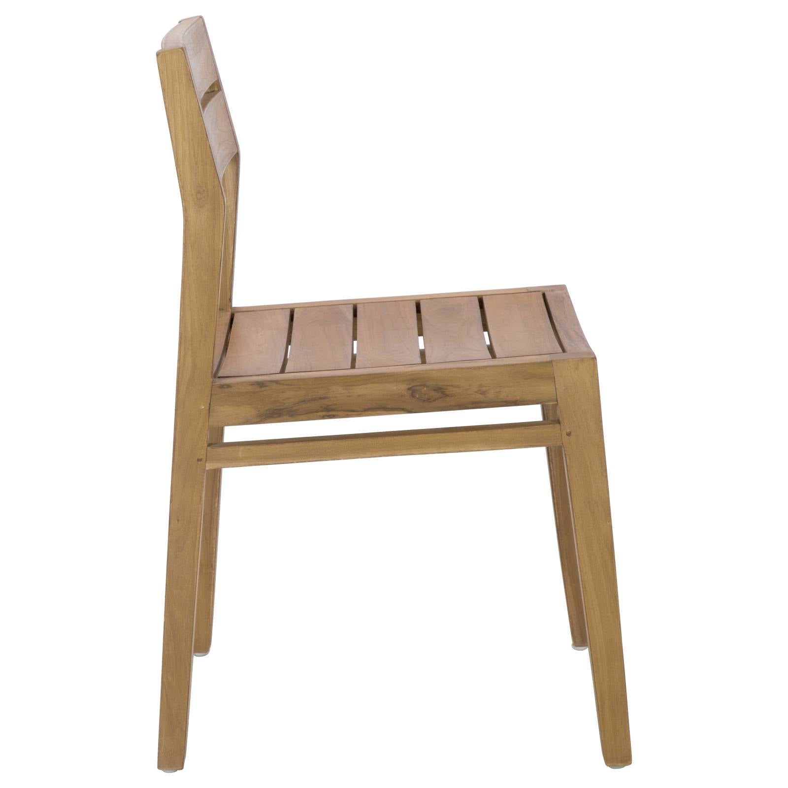 Amazon 43x55x80cm Teak Dining Chair, Natural
