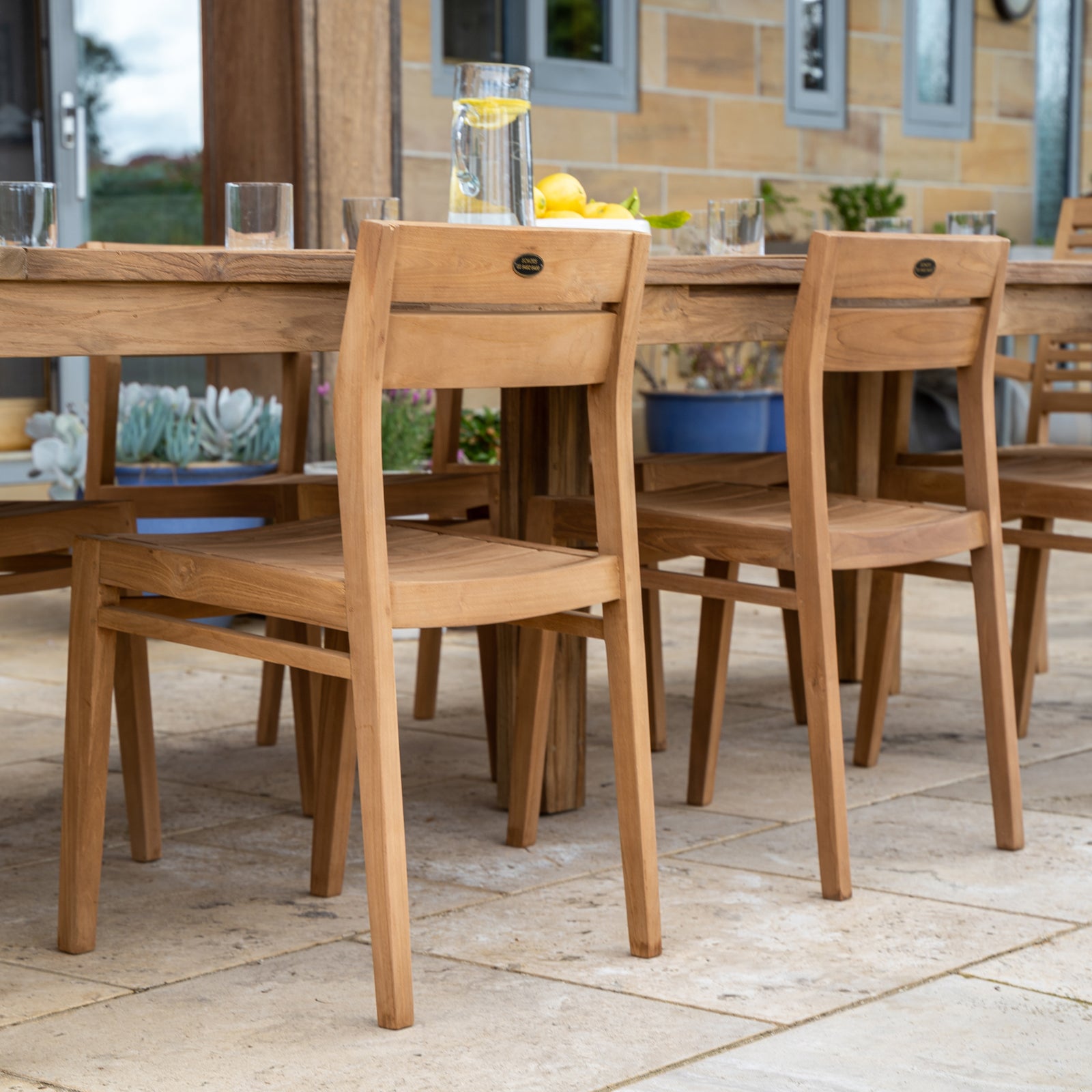 Amazon 43x55x80cm Teak Dining Chair, Natural