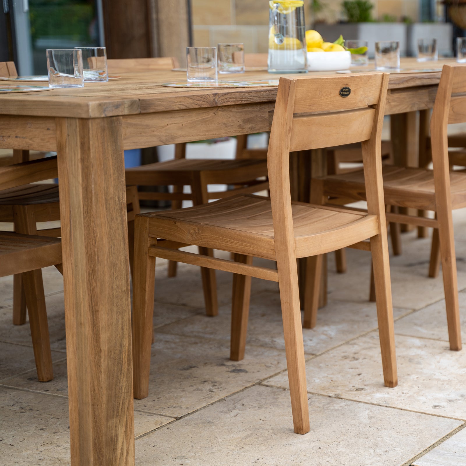 Amazon 43x55x80cm Teak Dining Chair, Natural