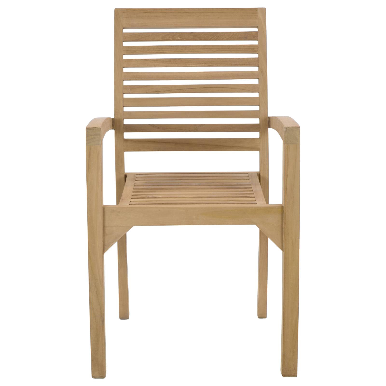 Medan 53x55x93cmTeak Arm Chair, Natural