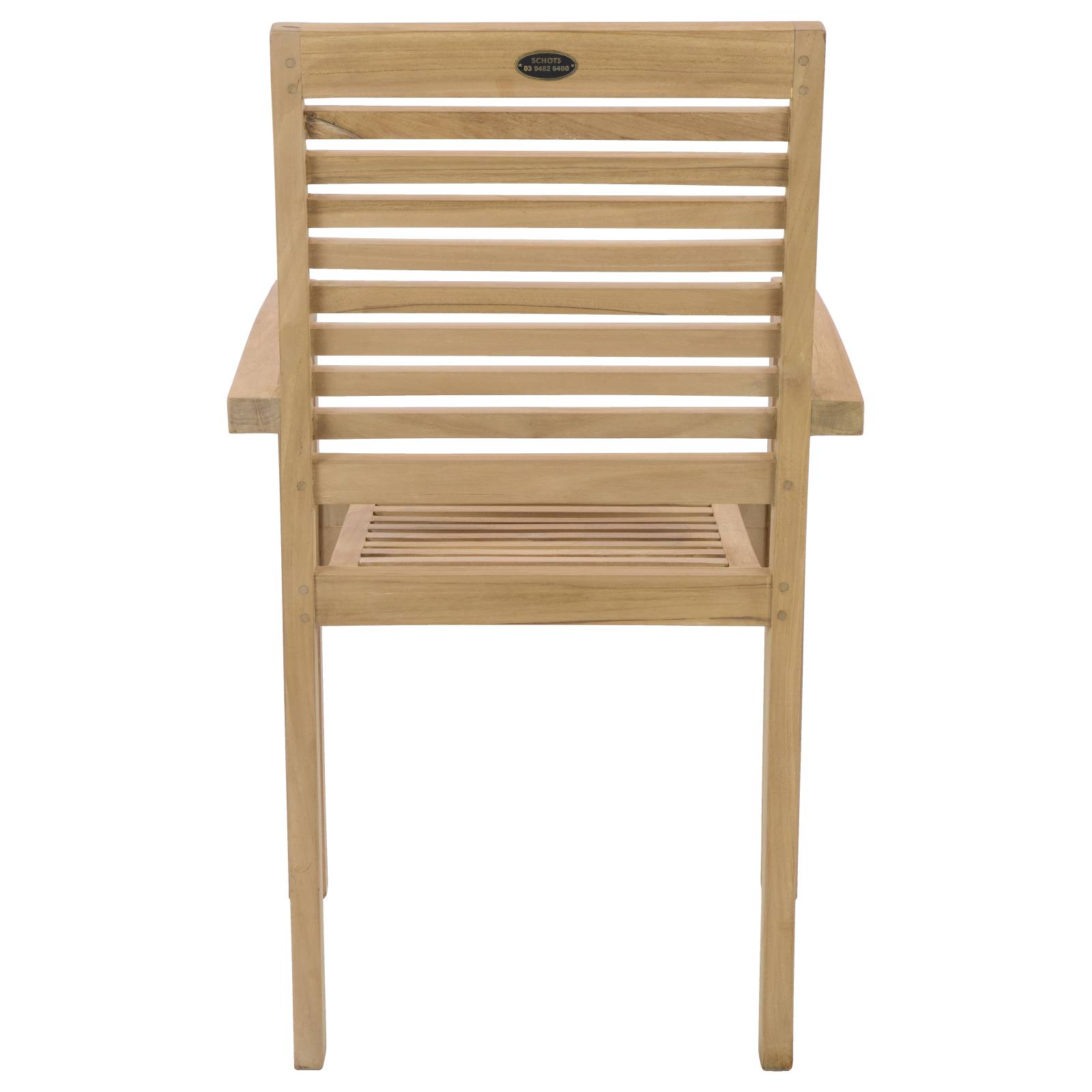 Medan 53x55x93cmTeak Arm Chair, Natural