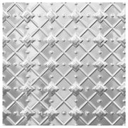 Geometric Design Pressed Metal Sheet, Raw