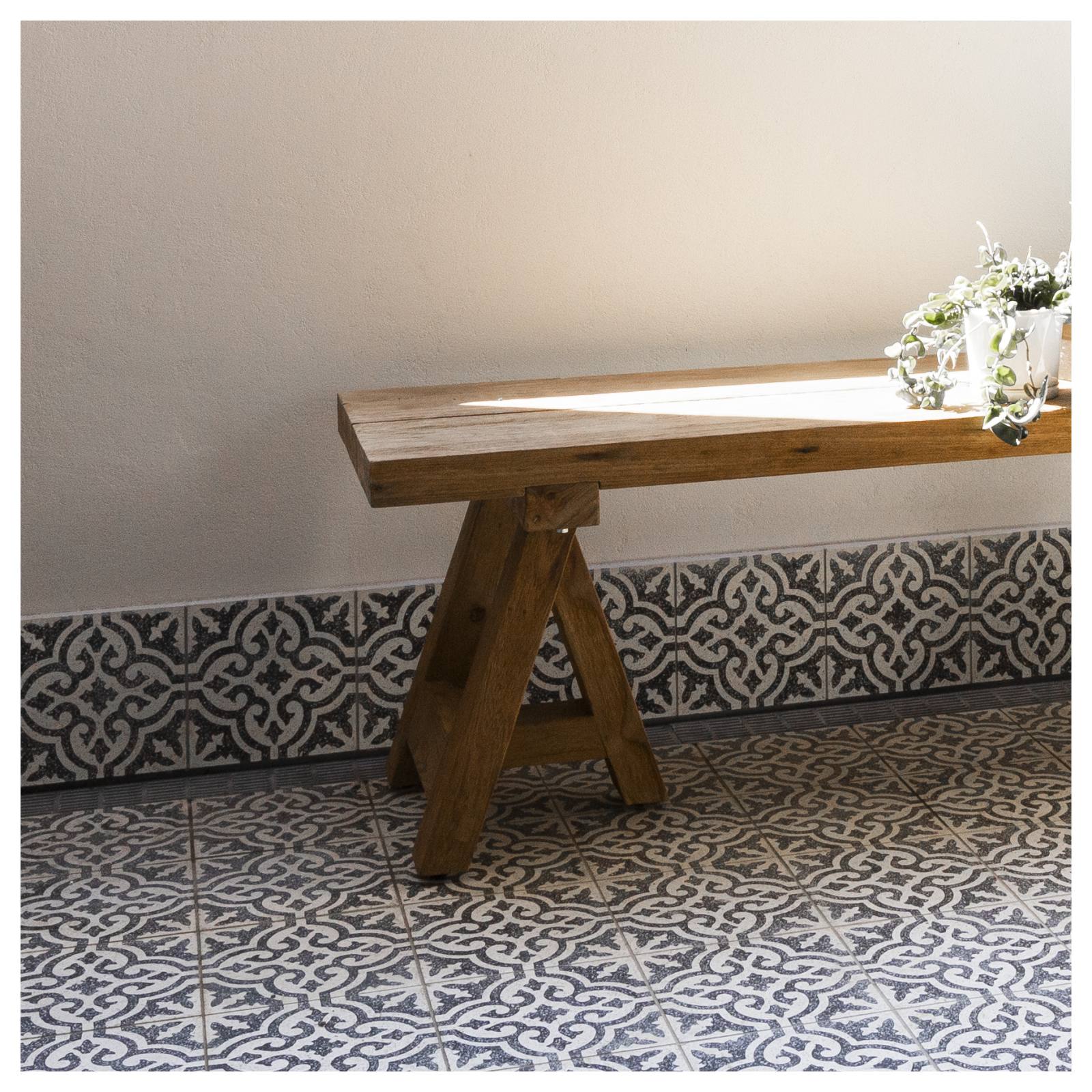 Siran 20x20cm Terrazzo Cement Encaustic Tile, Black & White