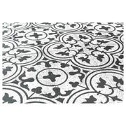 Ella 20x20 Terrazzo Encaustic Tile, White & Black